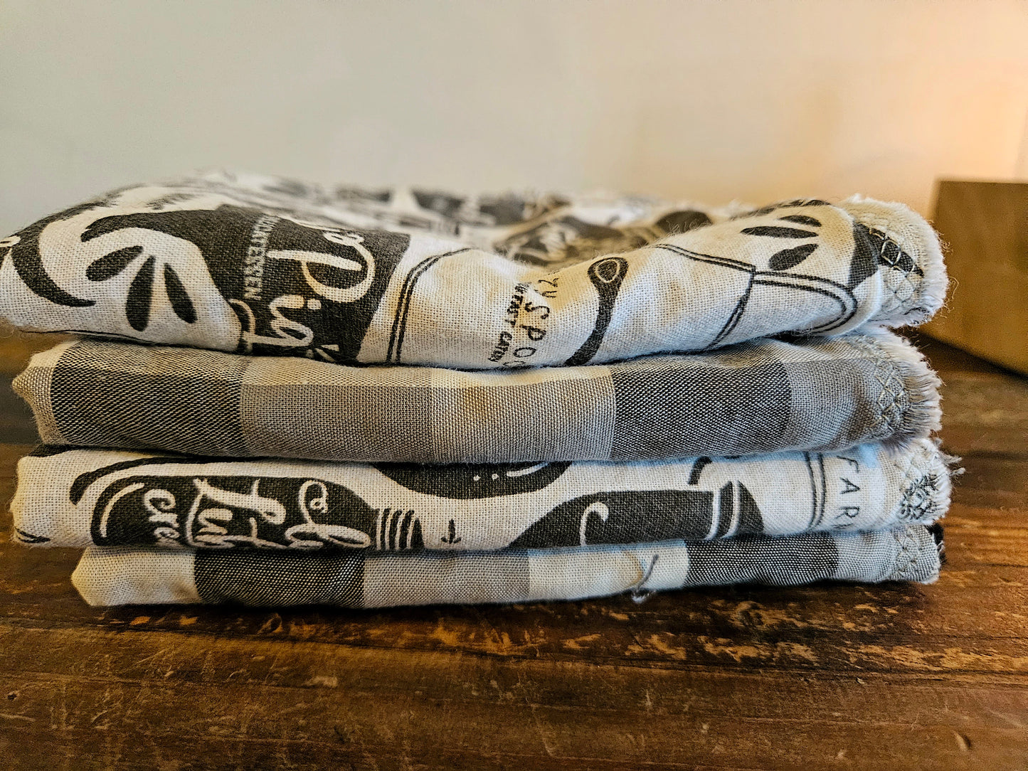 Zero Waste Grey Farmhouse Hand Towels