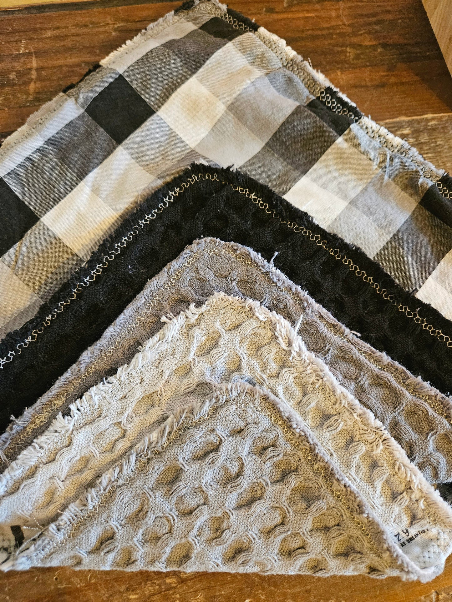Zero Waste Grey Farmhouse Hand Towels