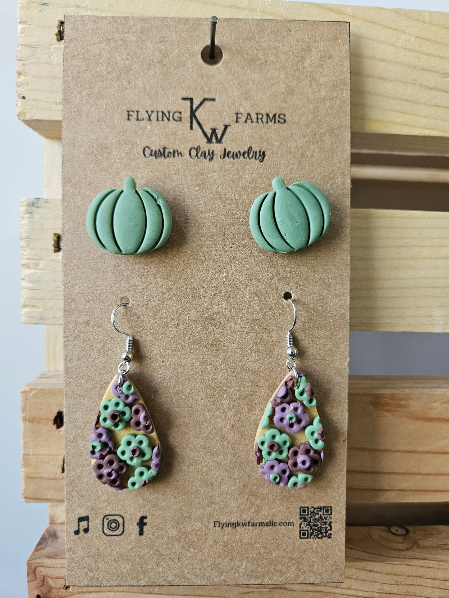Fall Clay Earrings