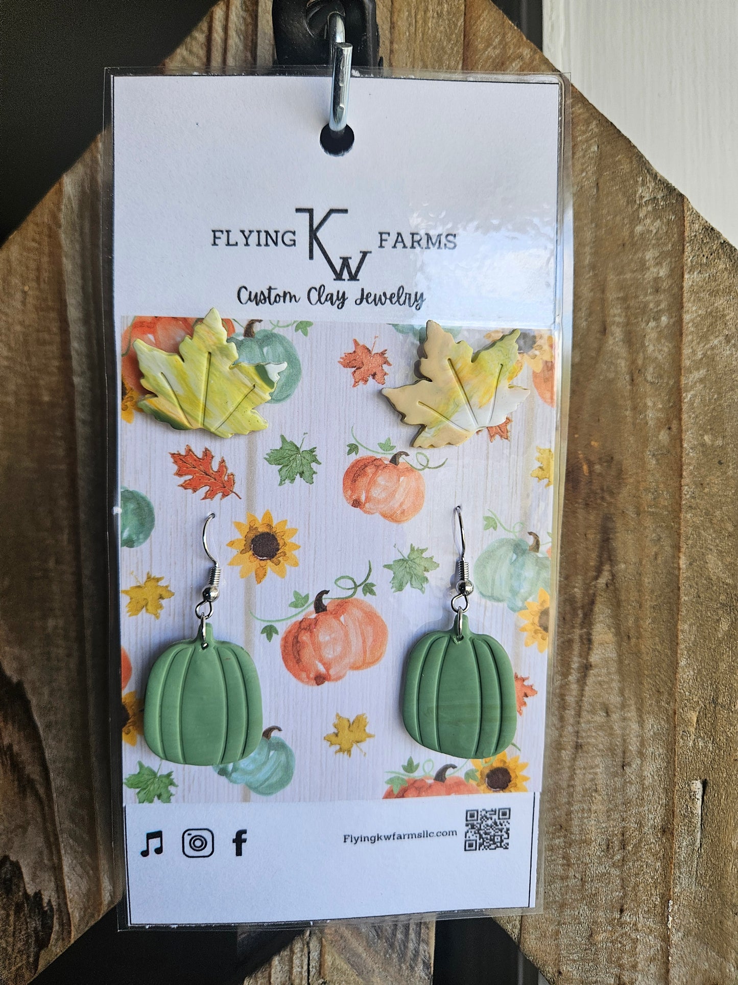 Fall Clay Earrings