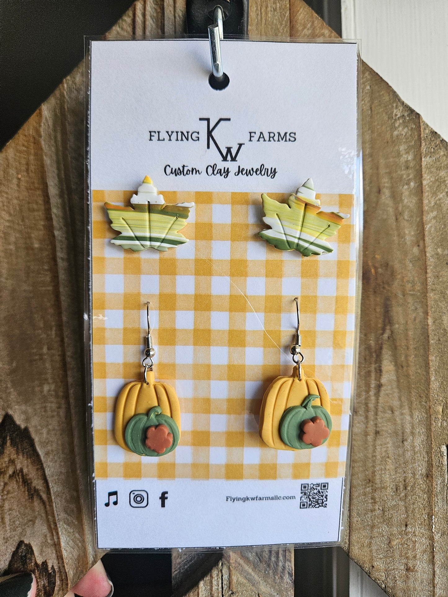 Fall Clay Earrings