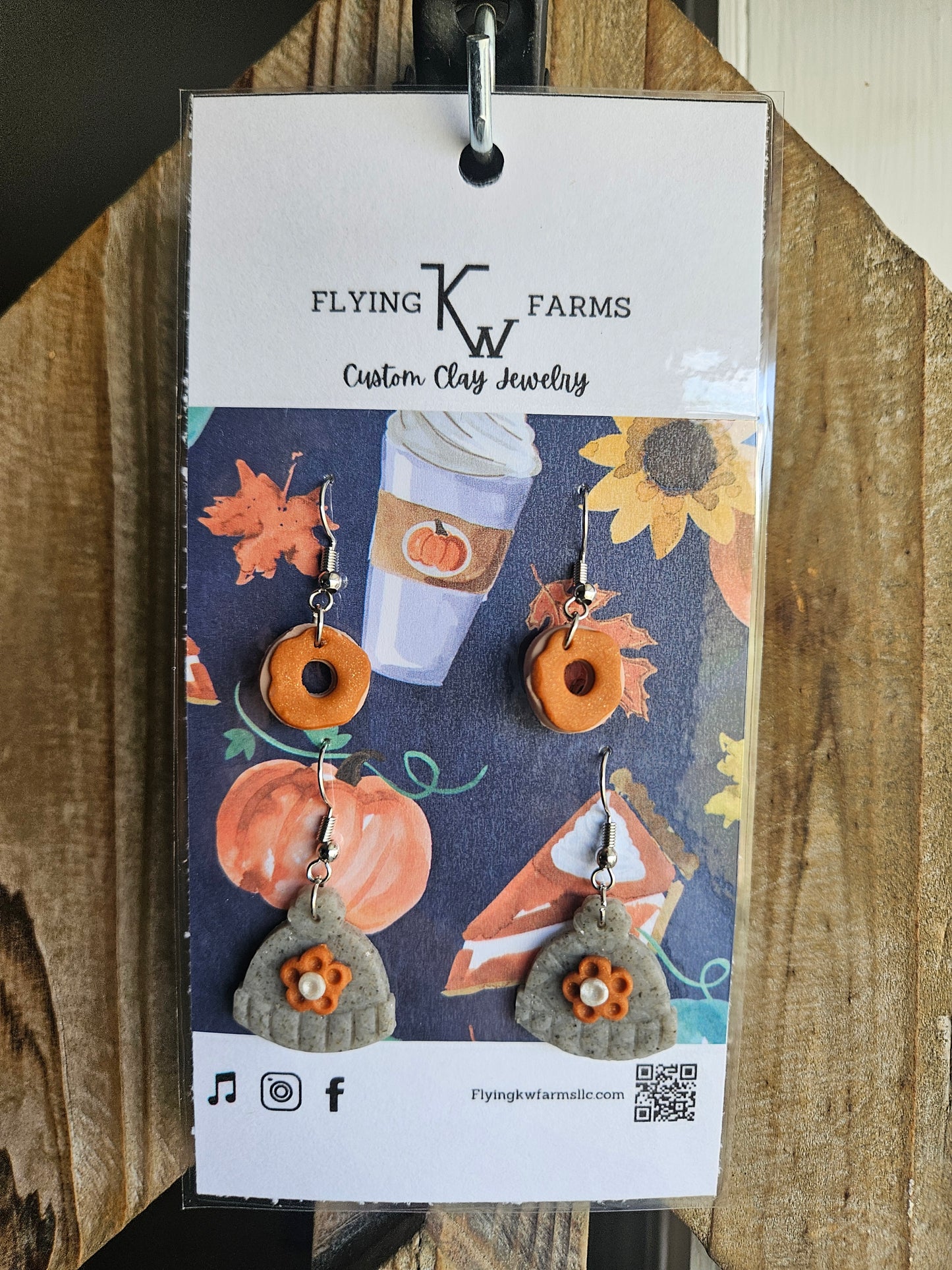 Fall Clay Earrings