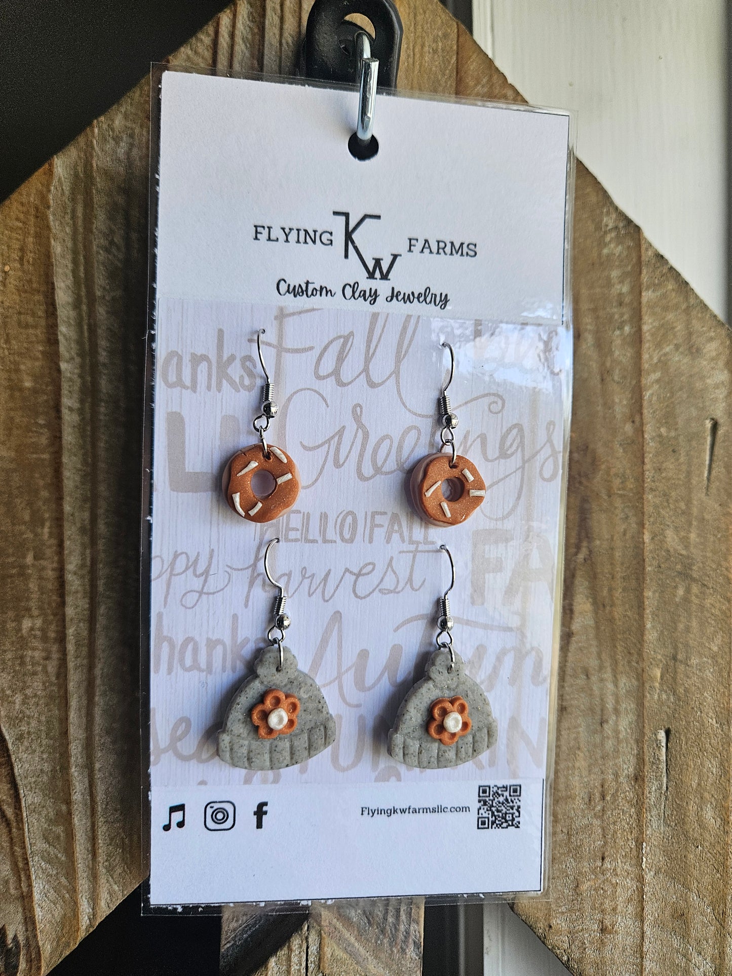 Fall Clay Earrings