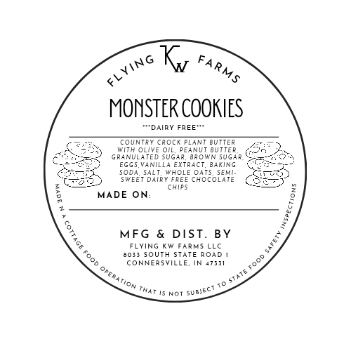Dairy Free Monster Cookies
