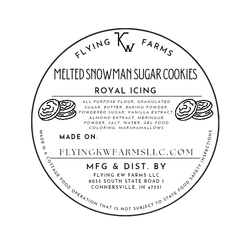 Melted Snowman Sugar Cookies