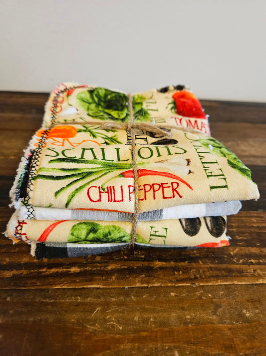 Zero Waste Garden Veggie Hand Towels