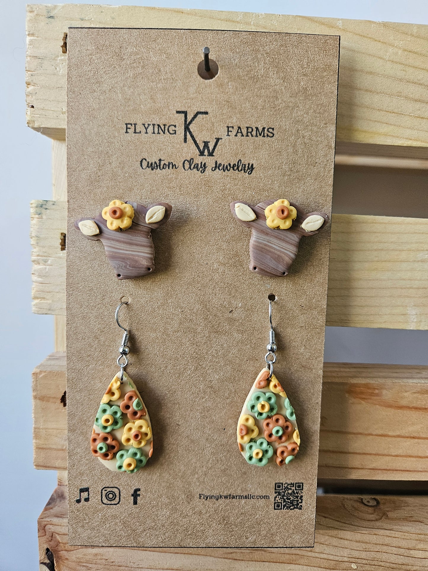 Fall Clay Earrings