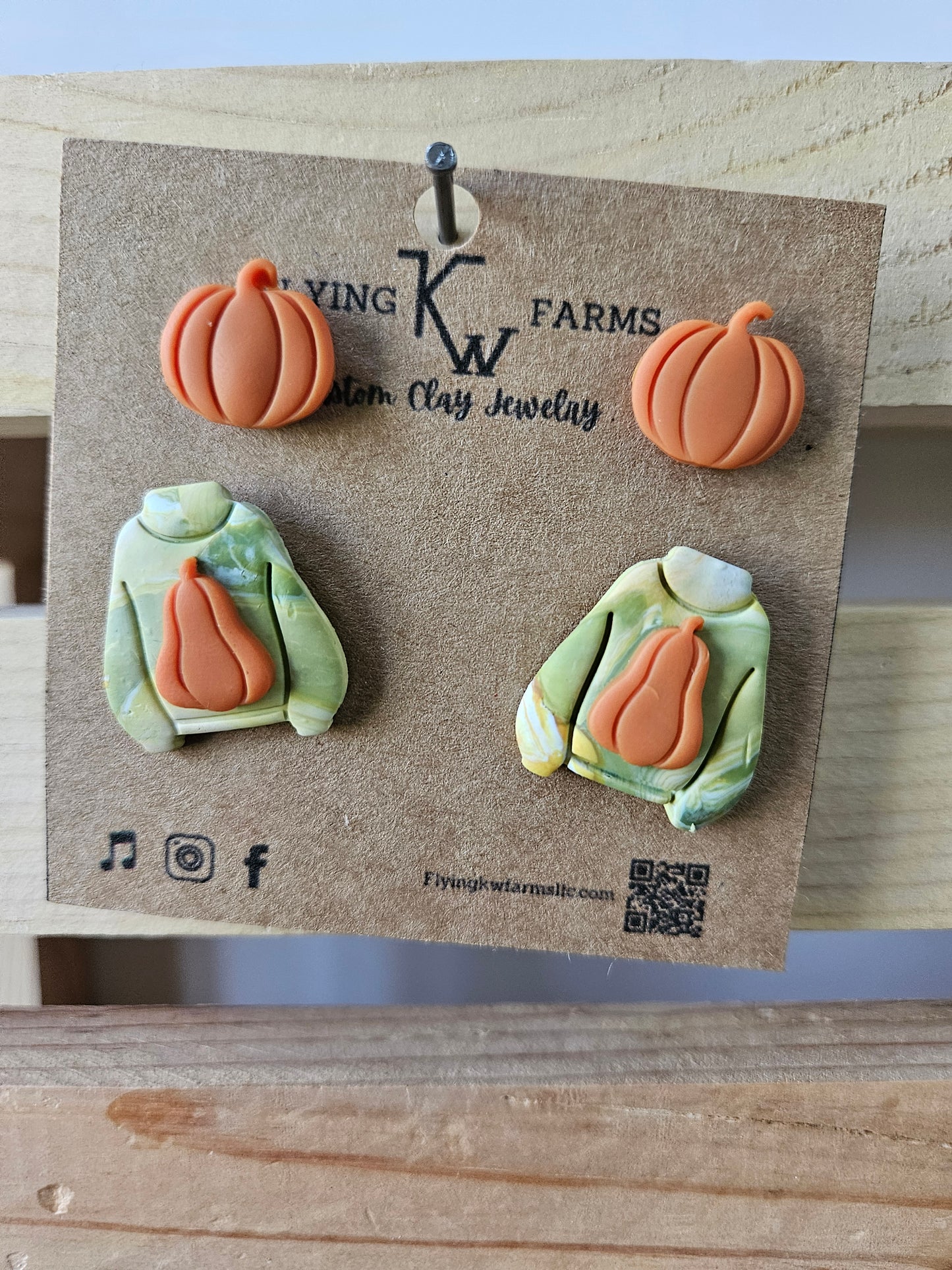 Fall Clay Earrings