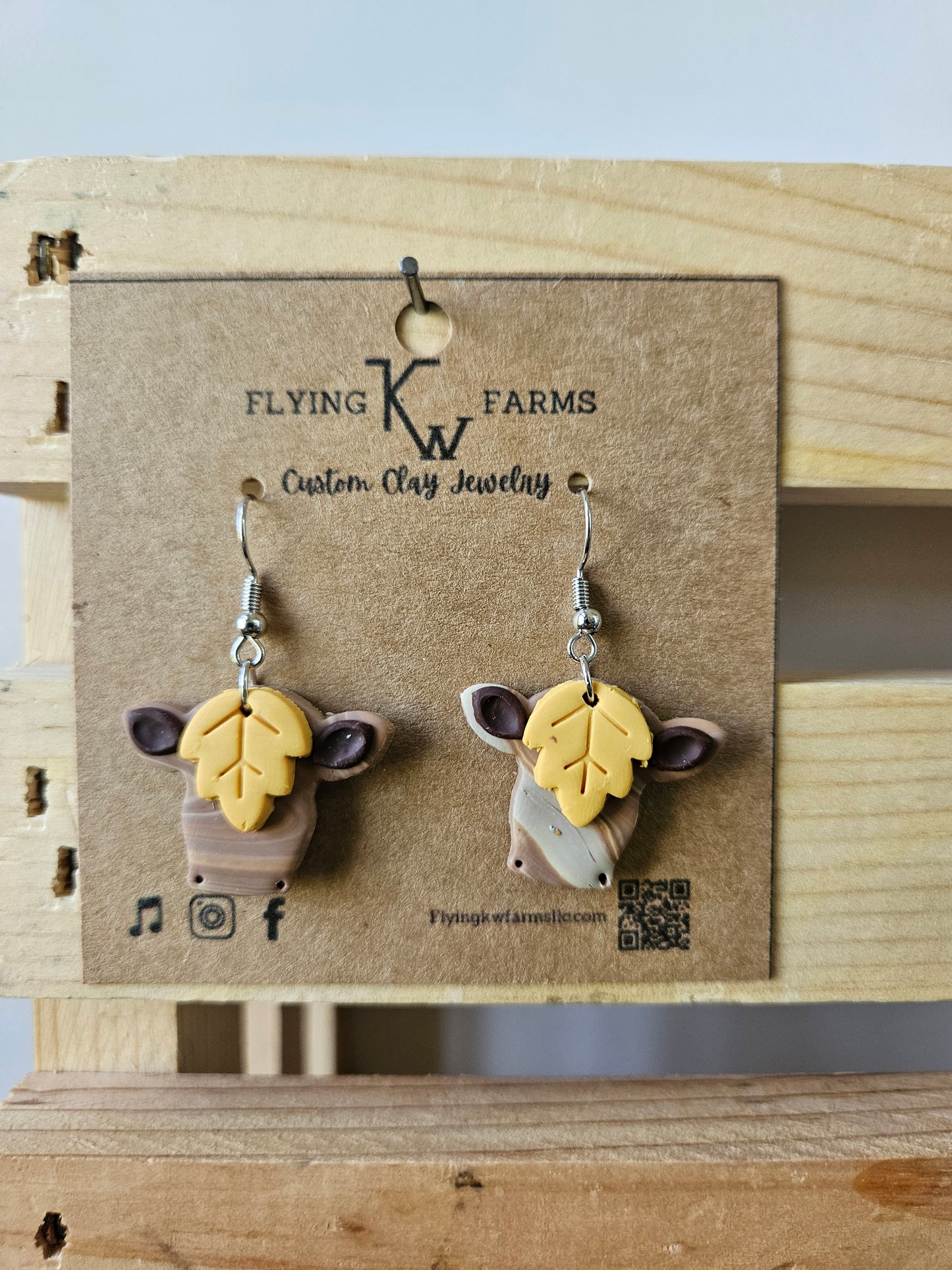 Fall Clay Earrings