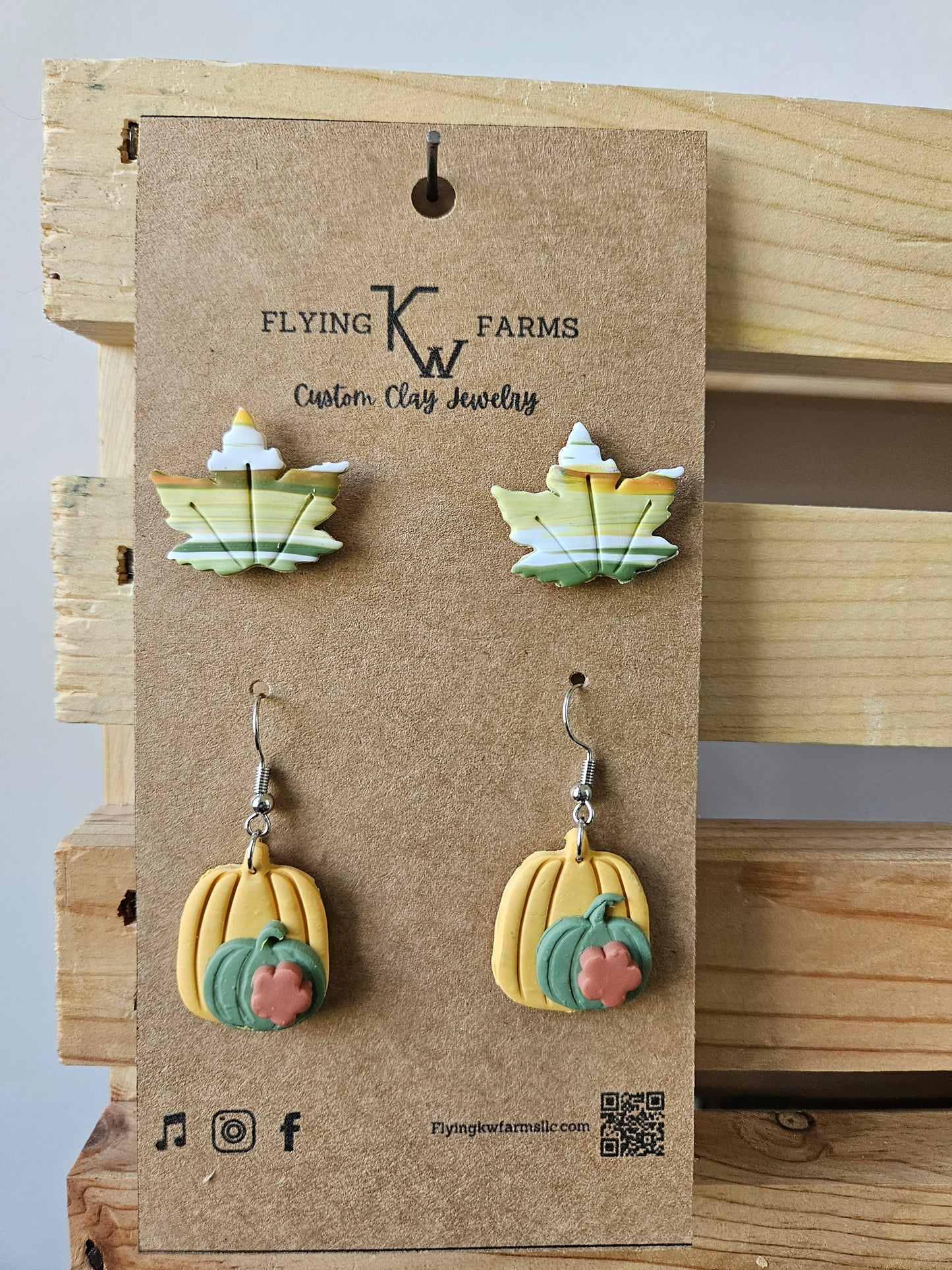 Fall Clay Earrings