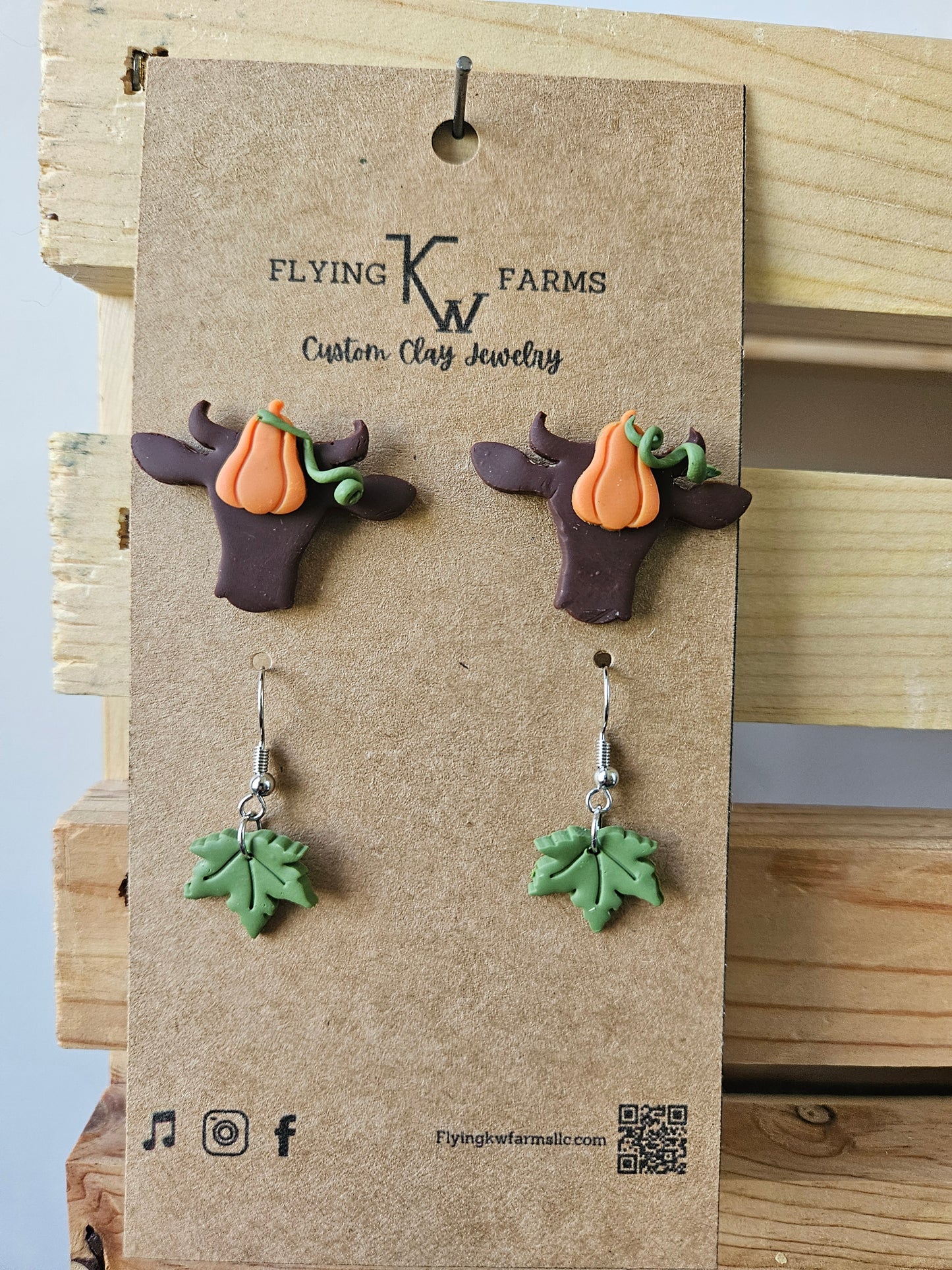 Fall Clay Earrings
