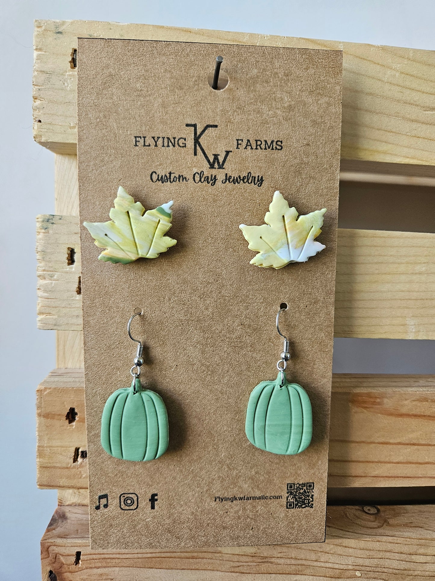Fall Clay Earrings