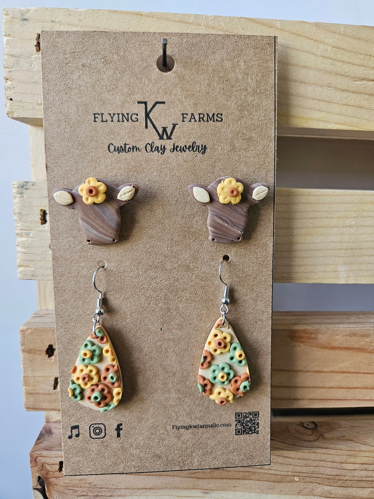 Fall Clay Earrings