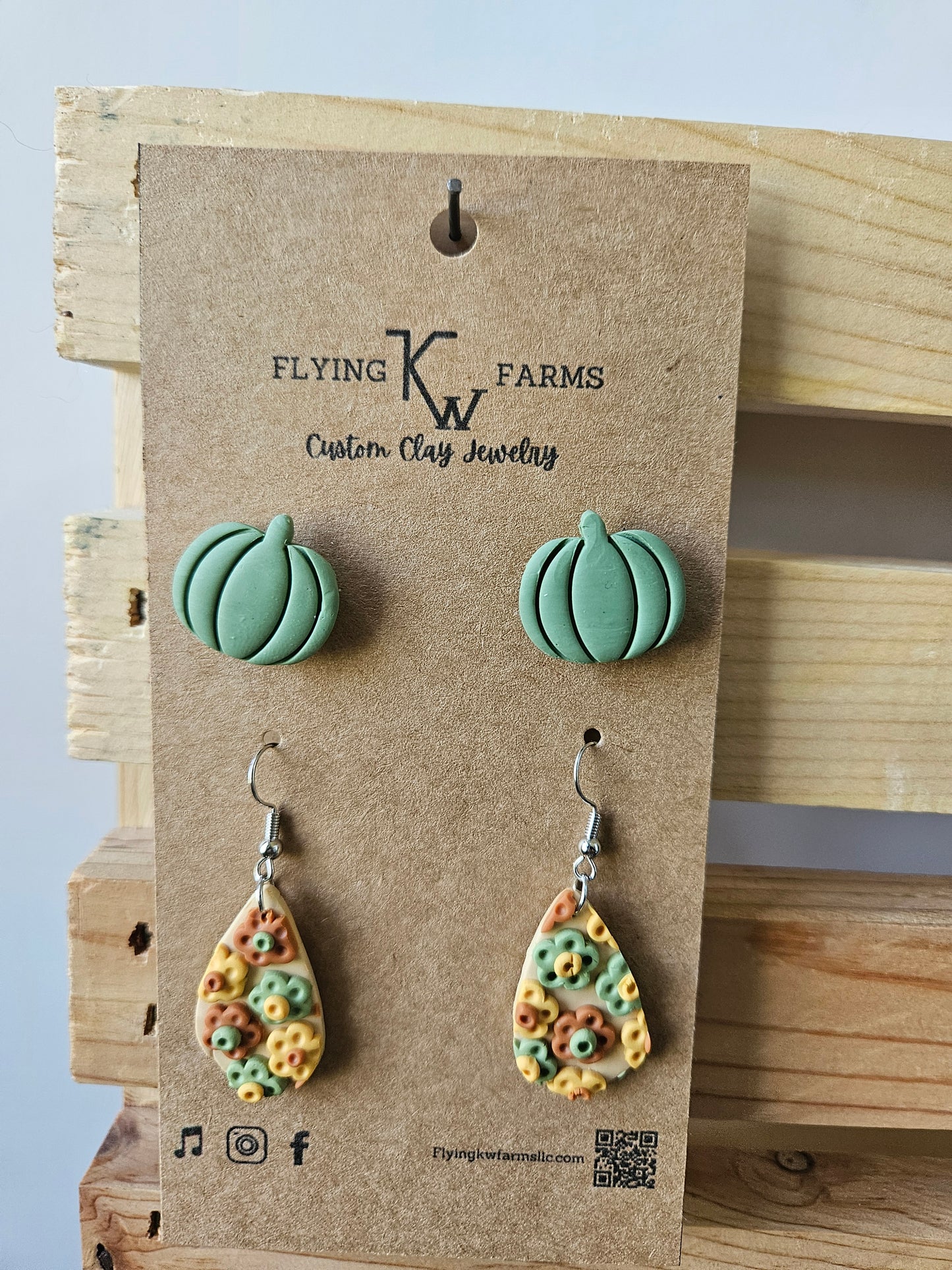 Fall Clay Earrings