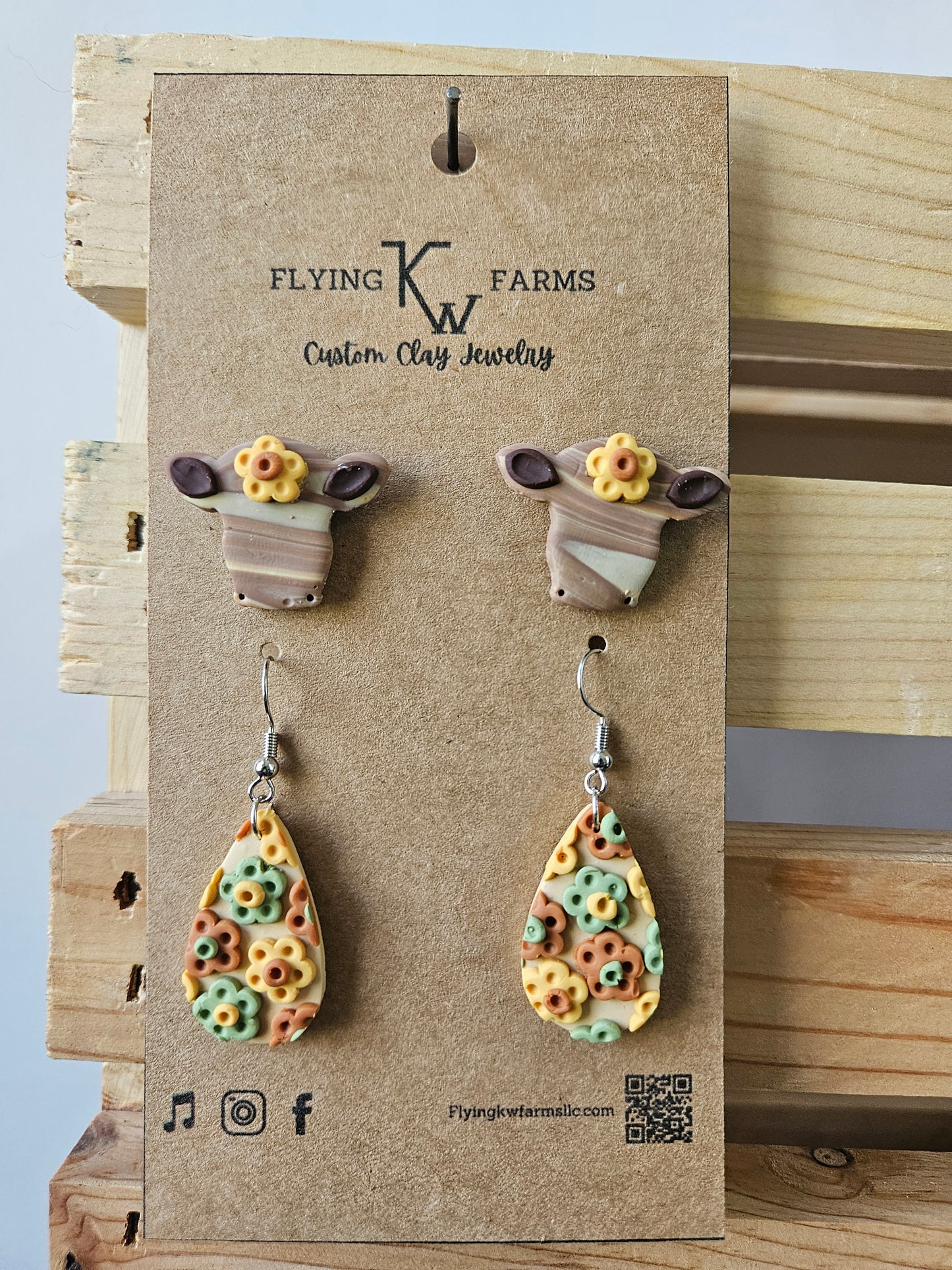 Fall Clay Earrings