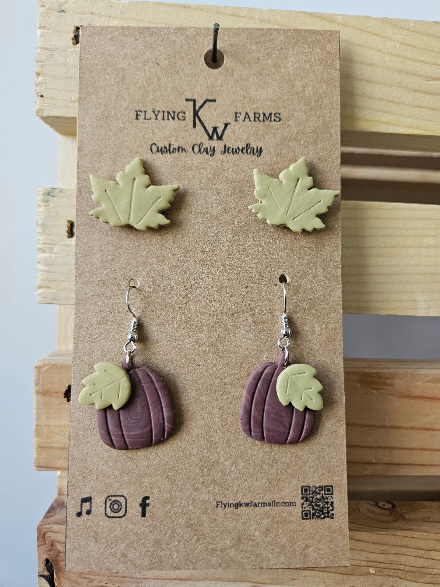 Fall Clay Earrings