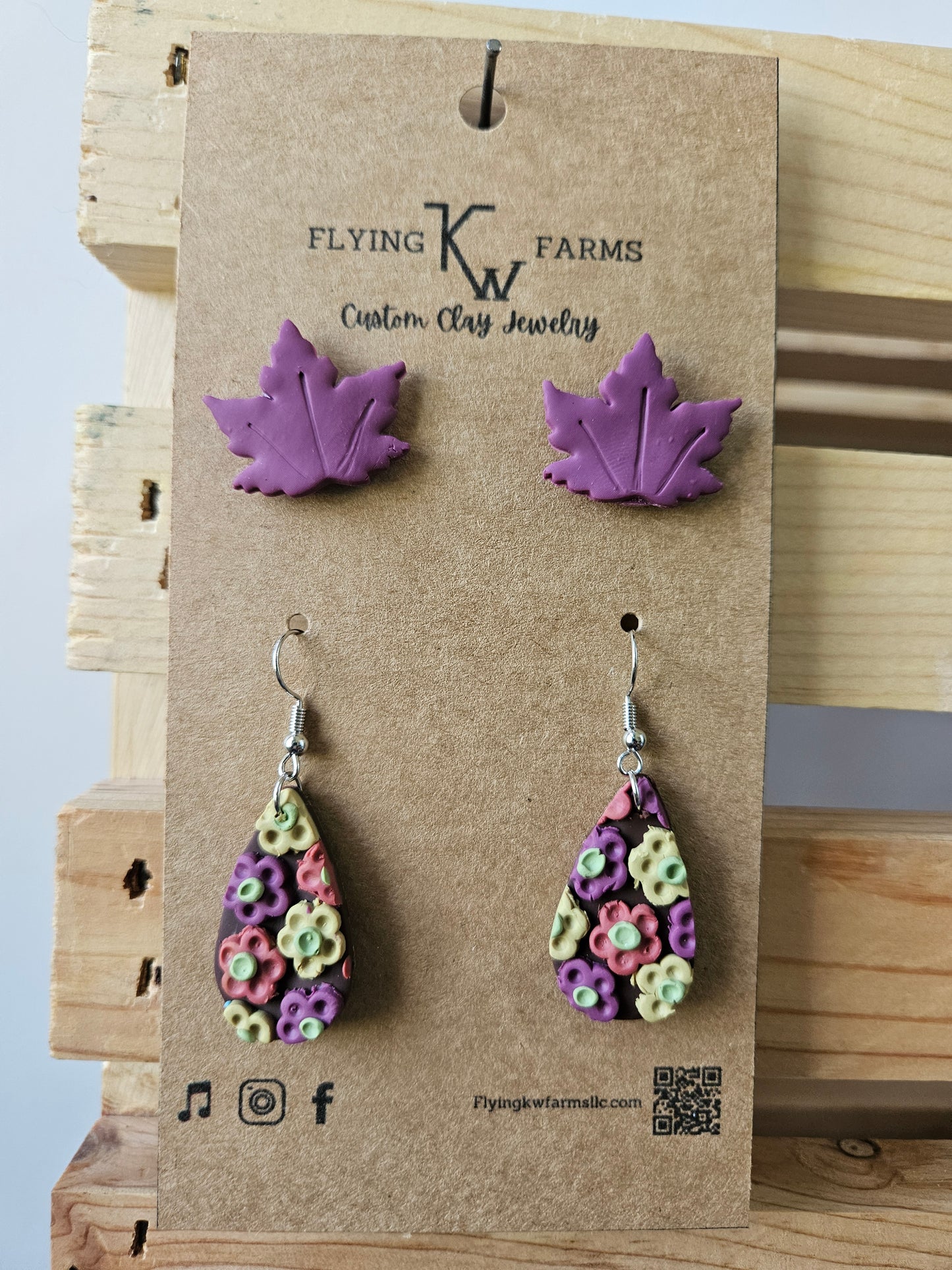 Fall Clay Earrings
