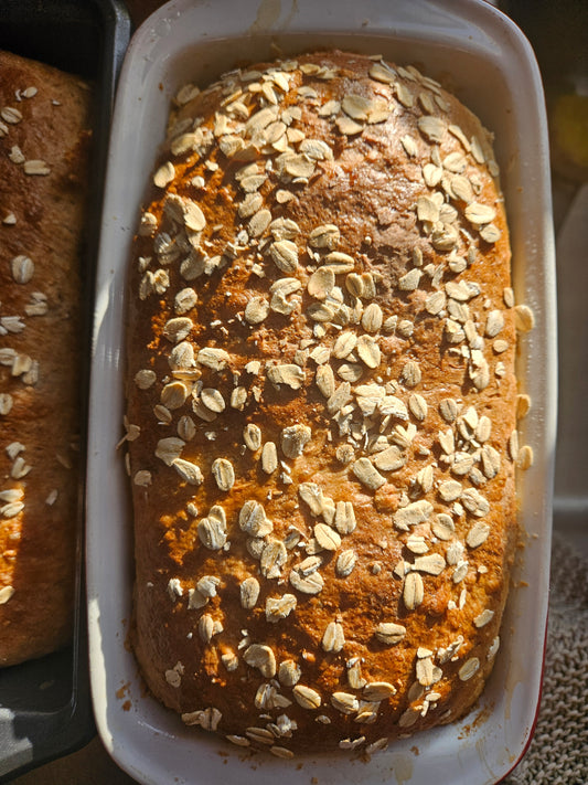 Whole Wheat Honey Oat Bread