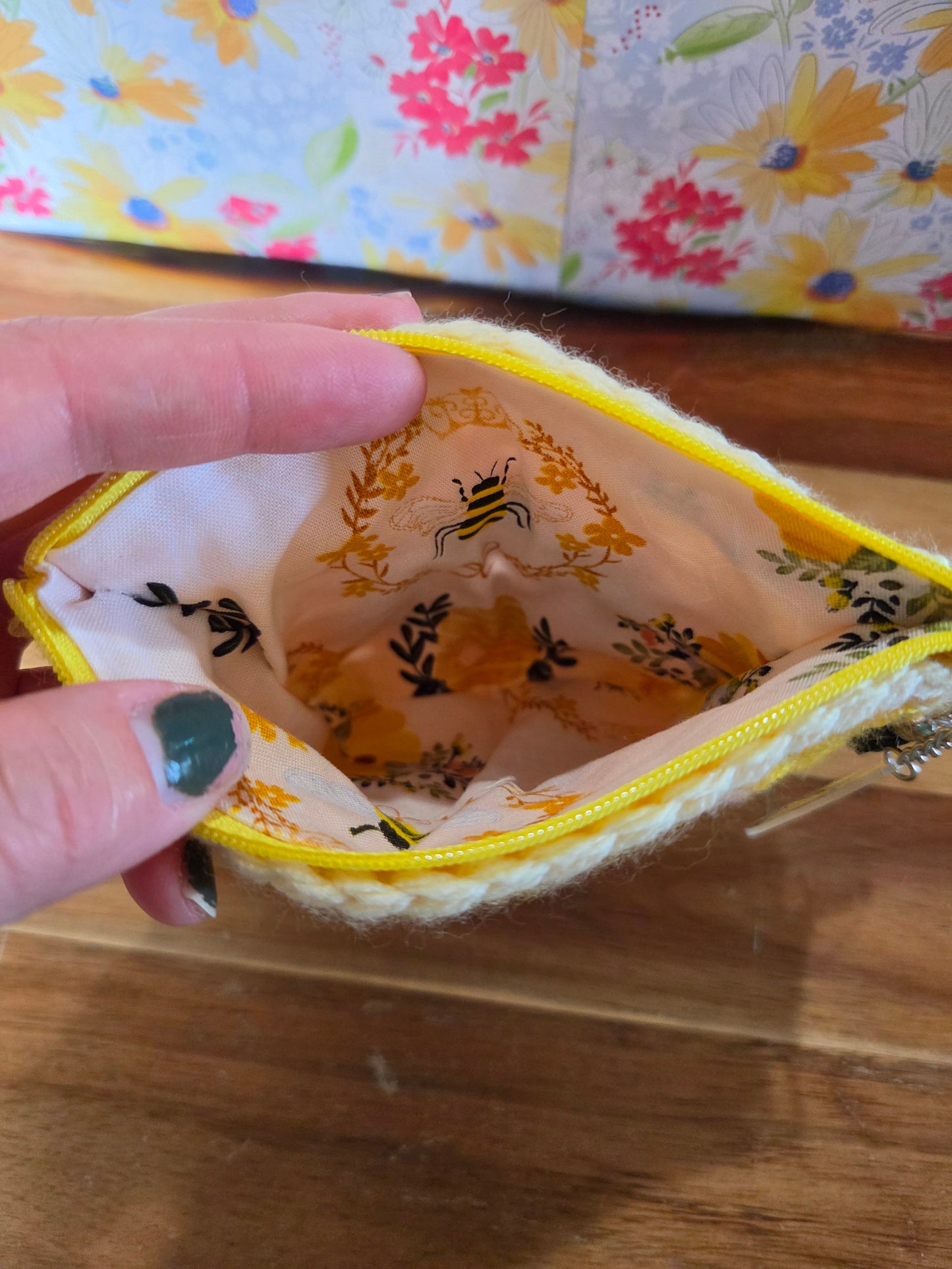 Granny Square Zipper Pouch