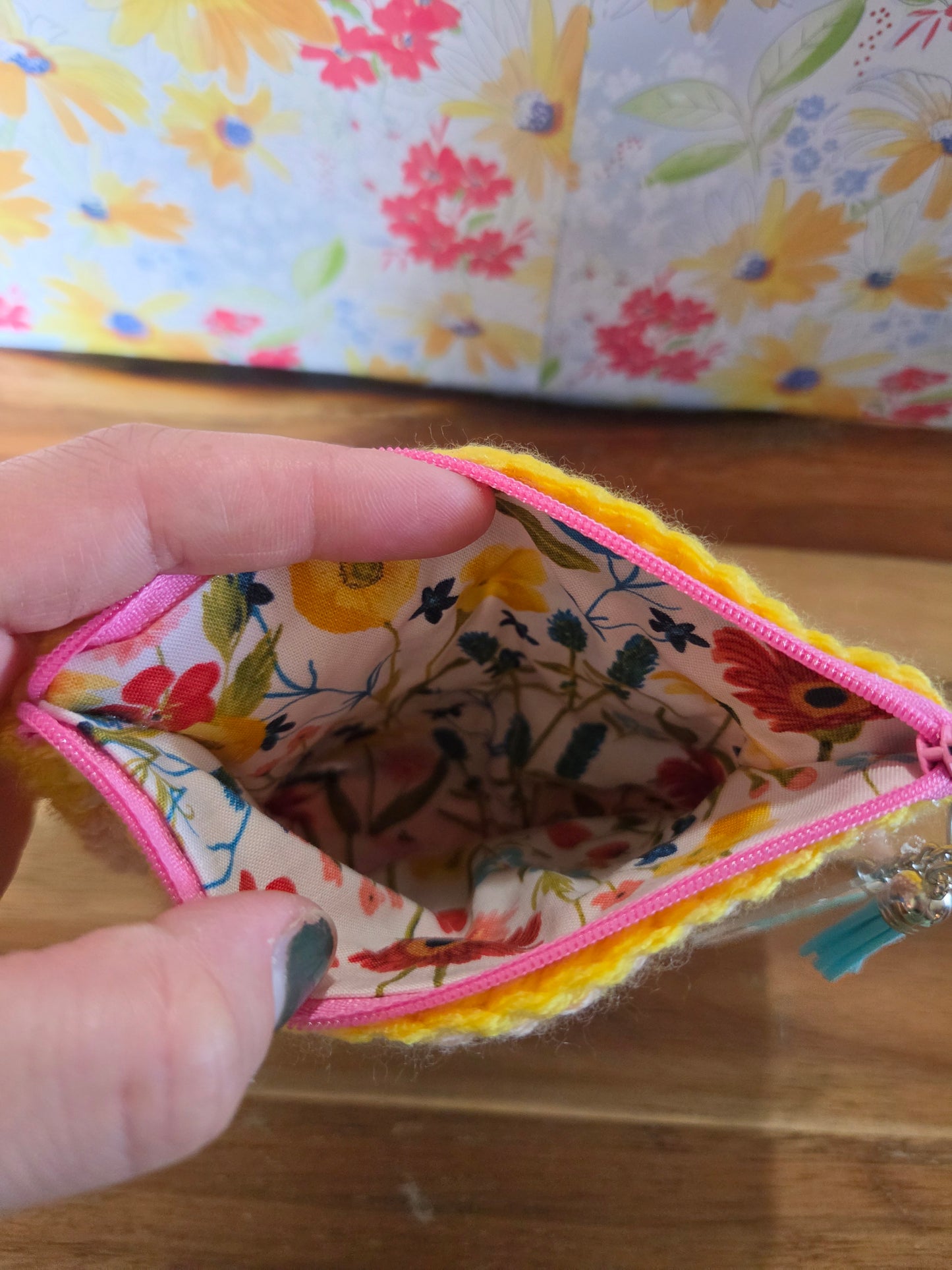 Granny Square Zipper Pouch