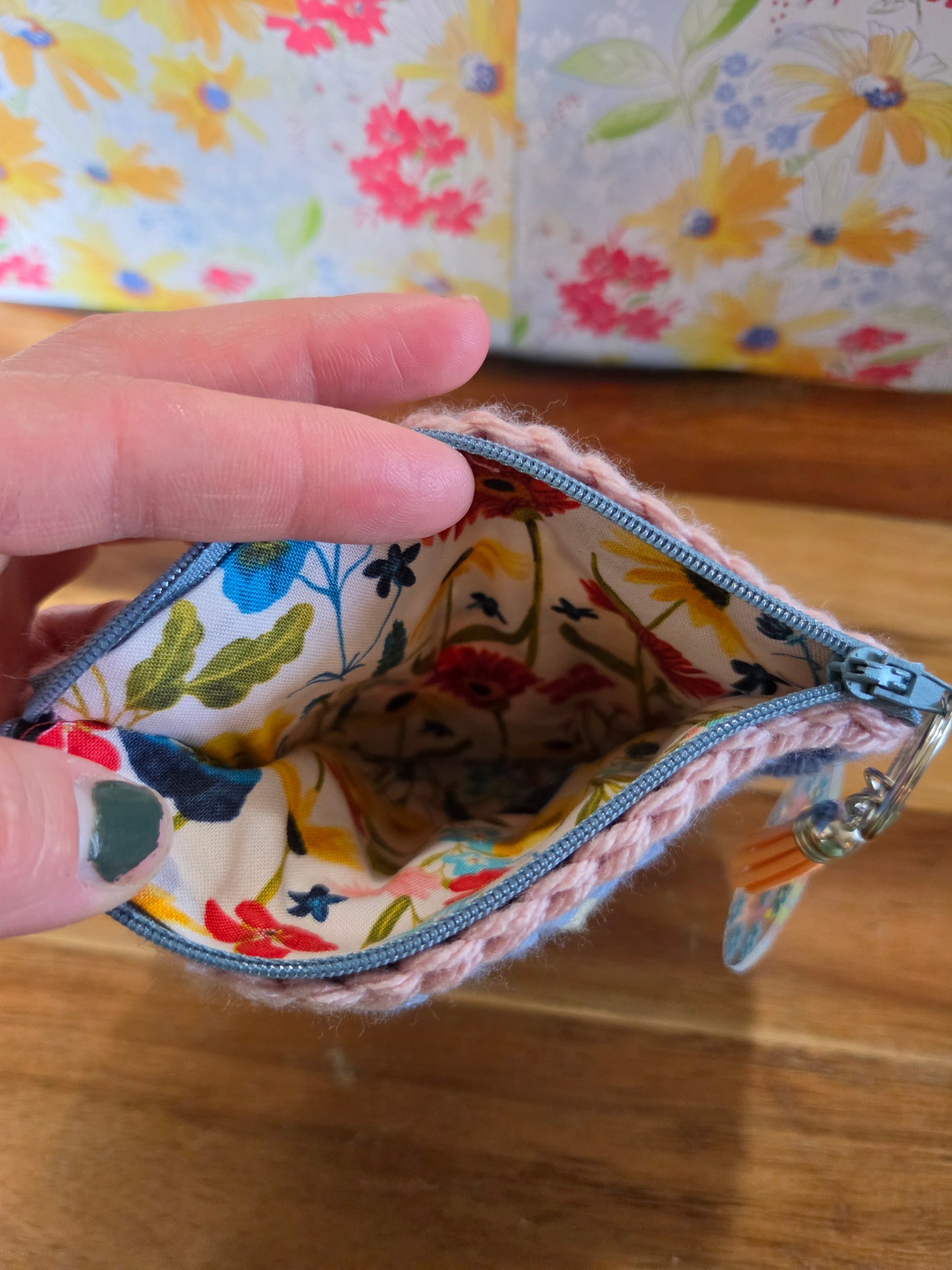 Granny Square Zipper Pouch