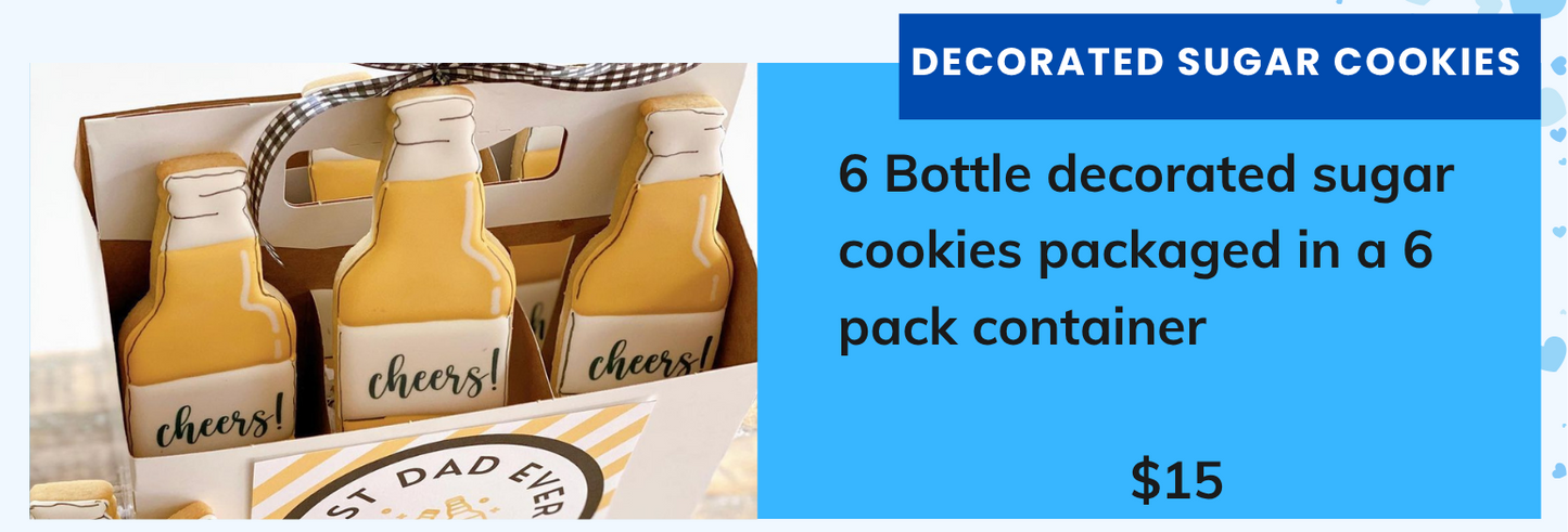 Bottle Decorated Sugar Cookies