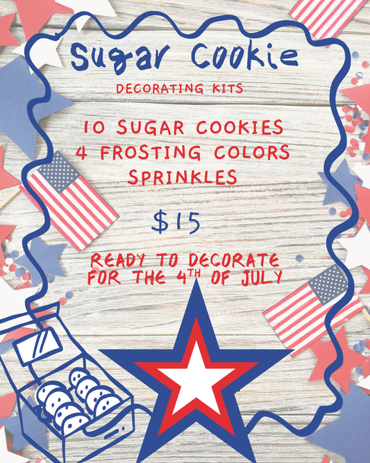 4th of July Sugar Cookie Decorating Kit