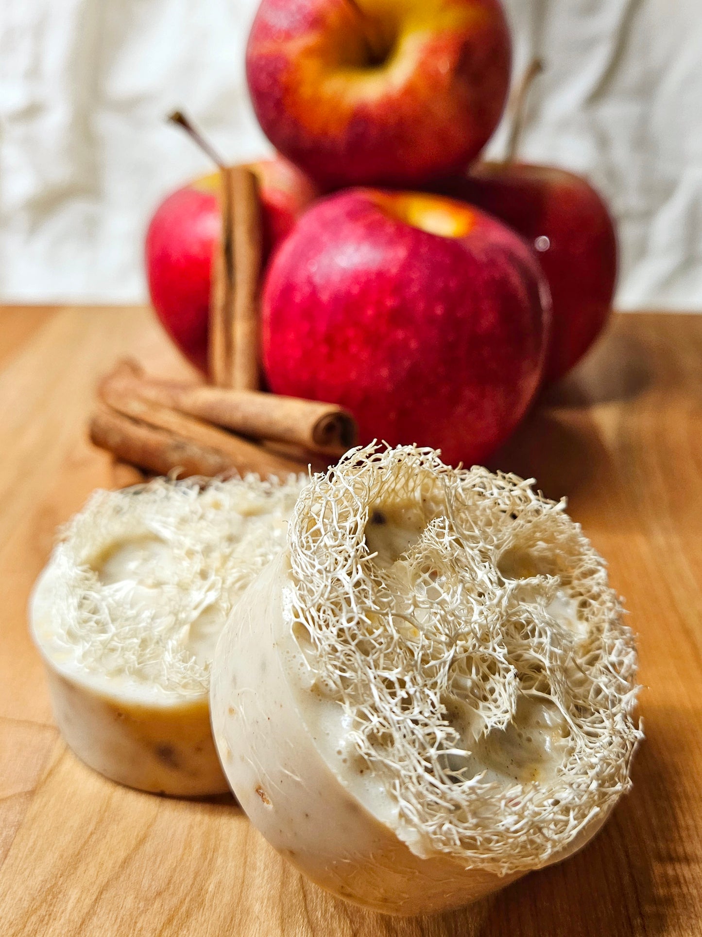 Goats Milk Soap with Loofahs