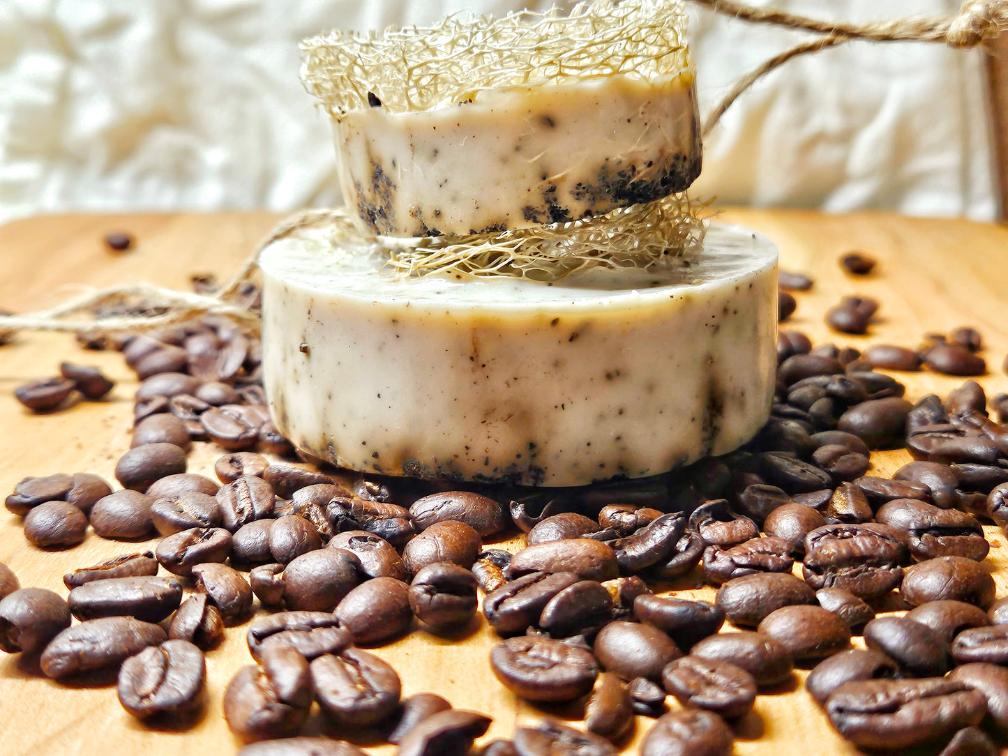 Goats Milk Soap with Loofahs
