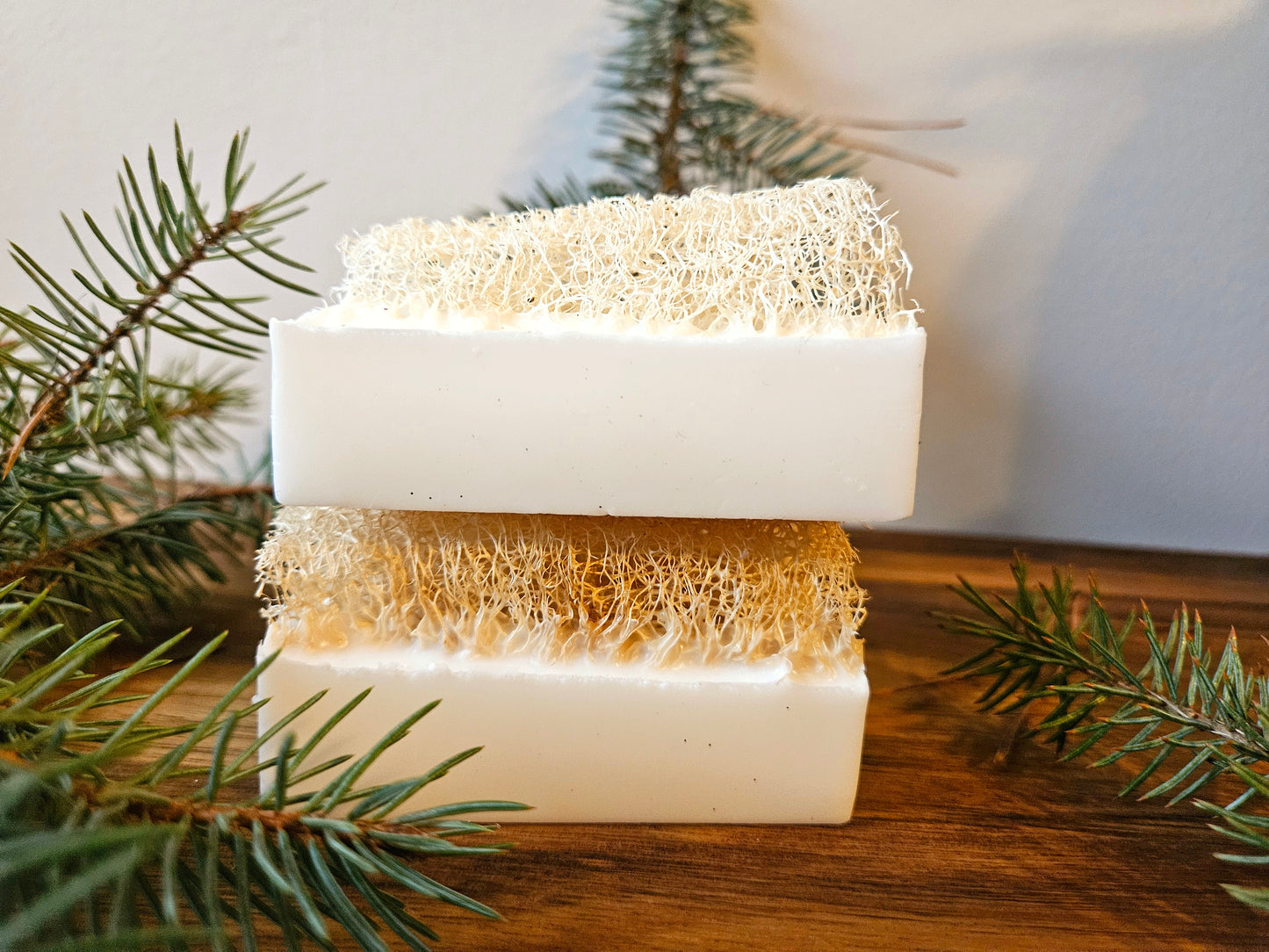 Goats Milk Soap with Loofahs