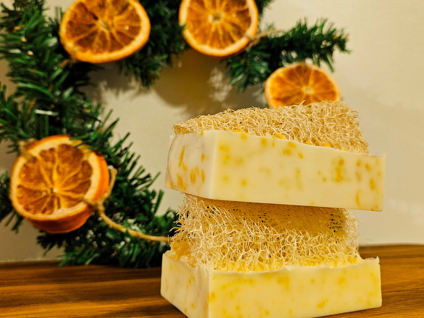 Goats Milk Soap with Loofahs