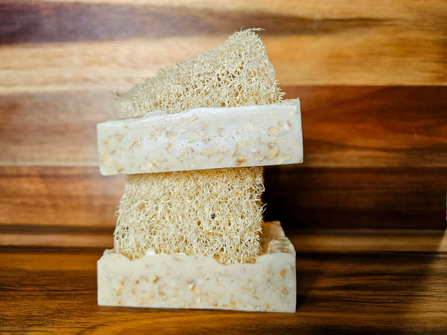 Goats Milk Soap with Loofahs