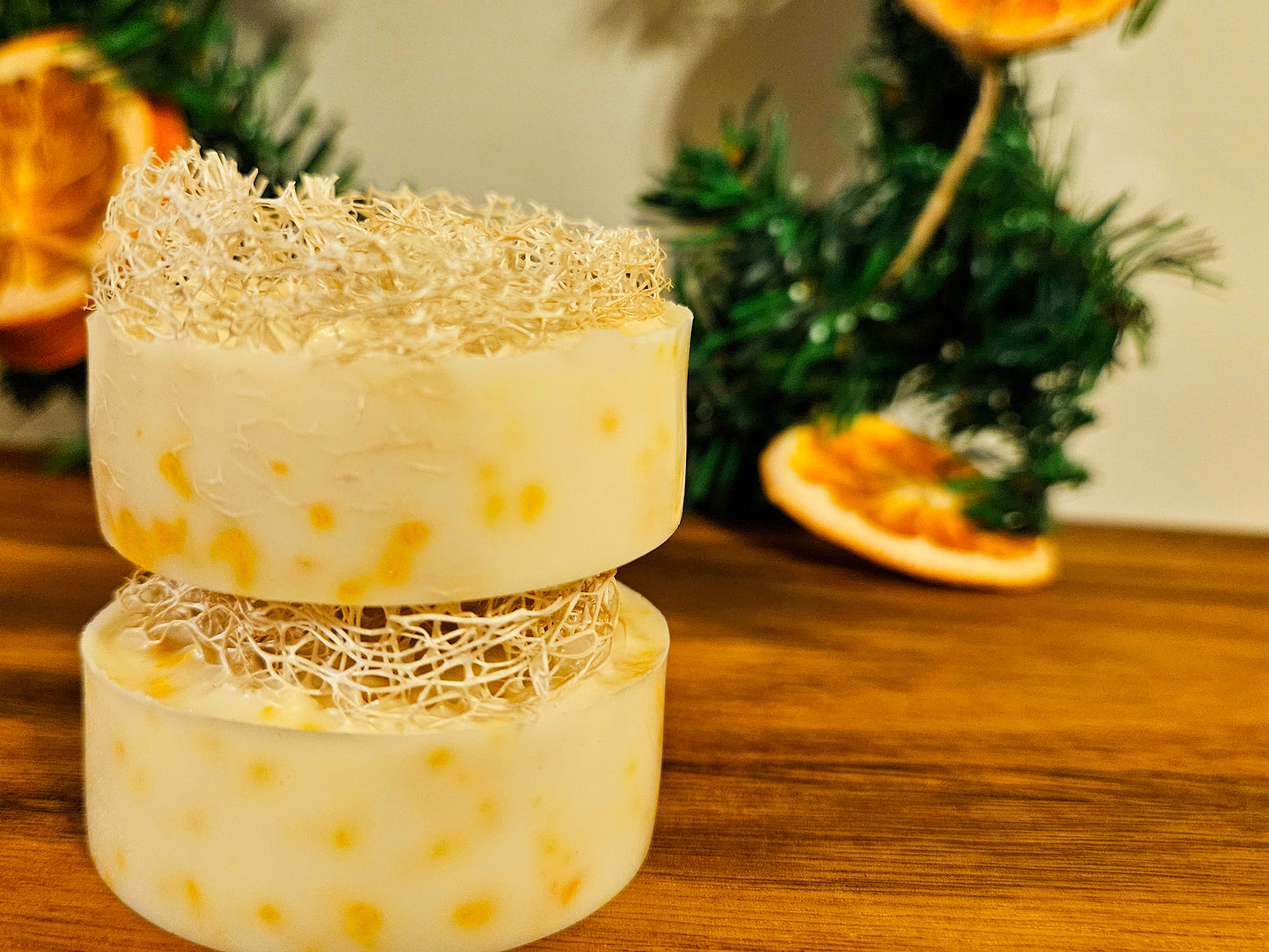 Goats Milk Soap with Loofahs