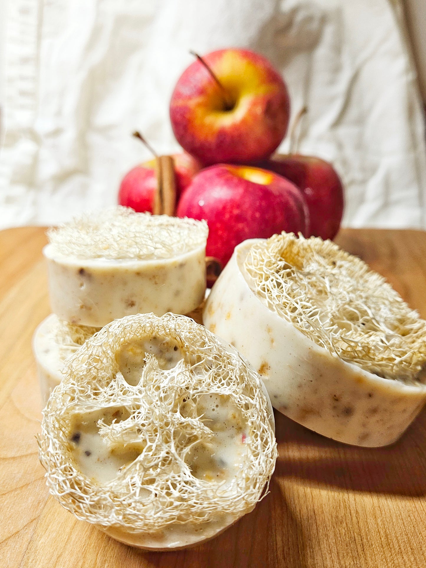 Goats Milk Soap with Loofahs