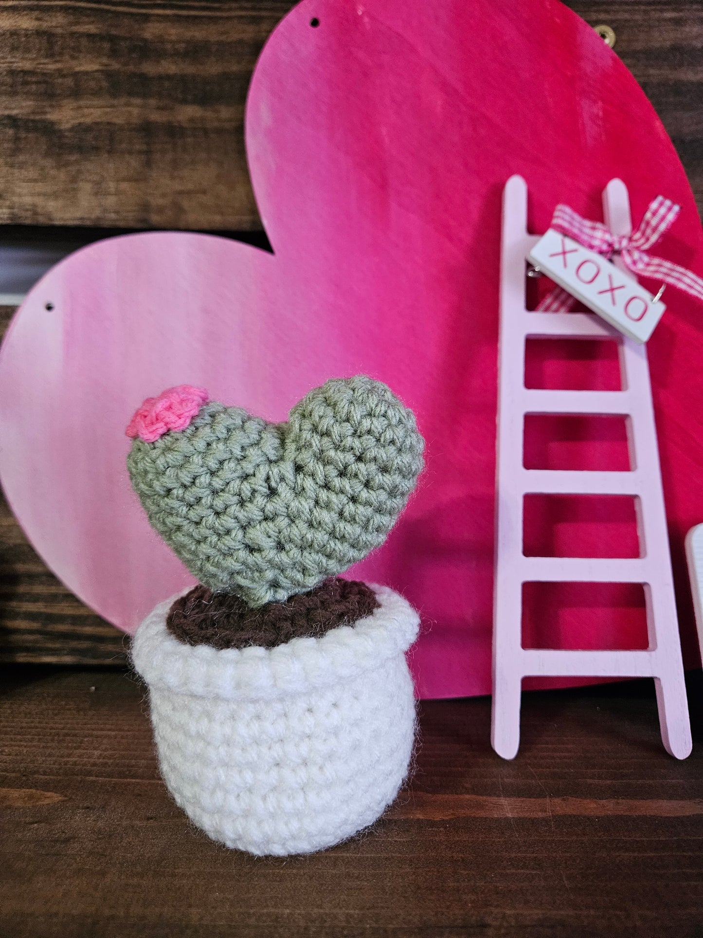 Crochet Cactus Hearts