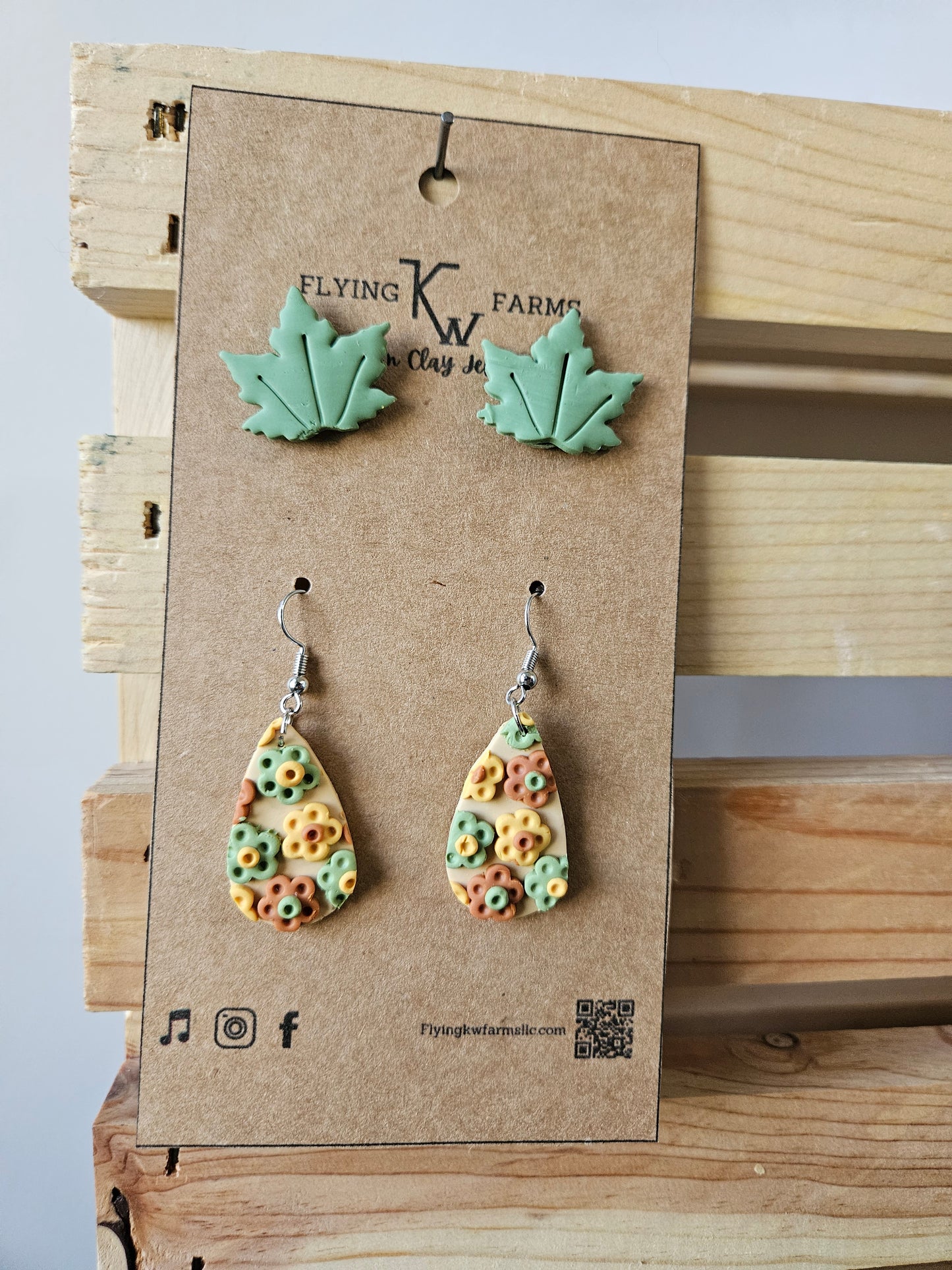 Fall Clay Earrings