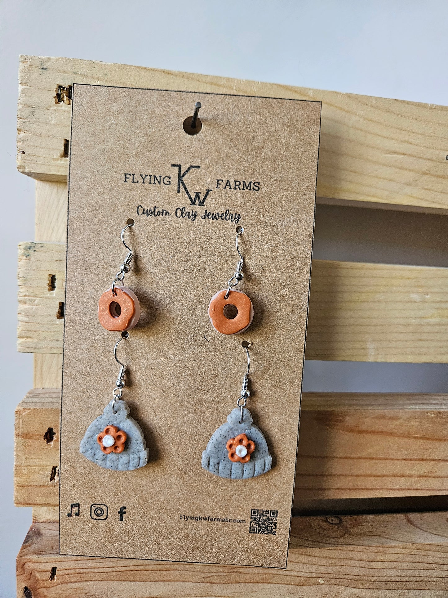 Fall Clay Earrings