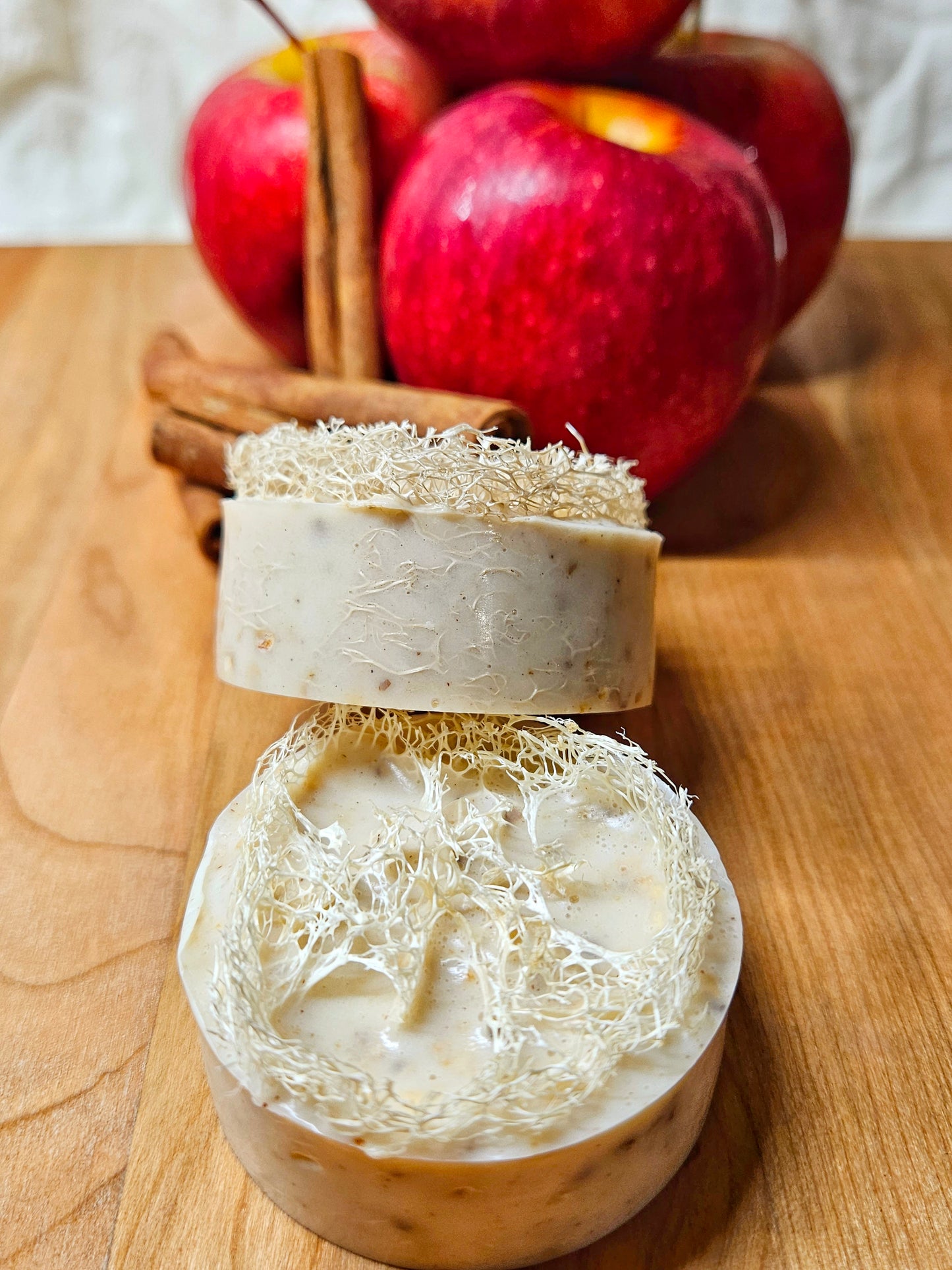 Goats Milk Soap with Loofahs