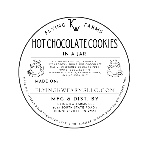 Hot Chocolate Cookies in a Jar