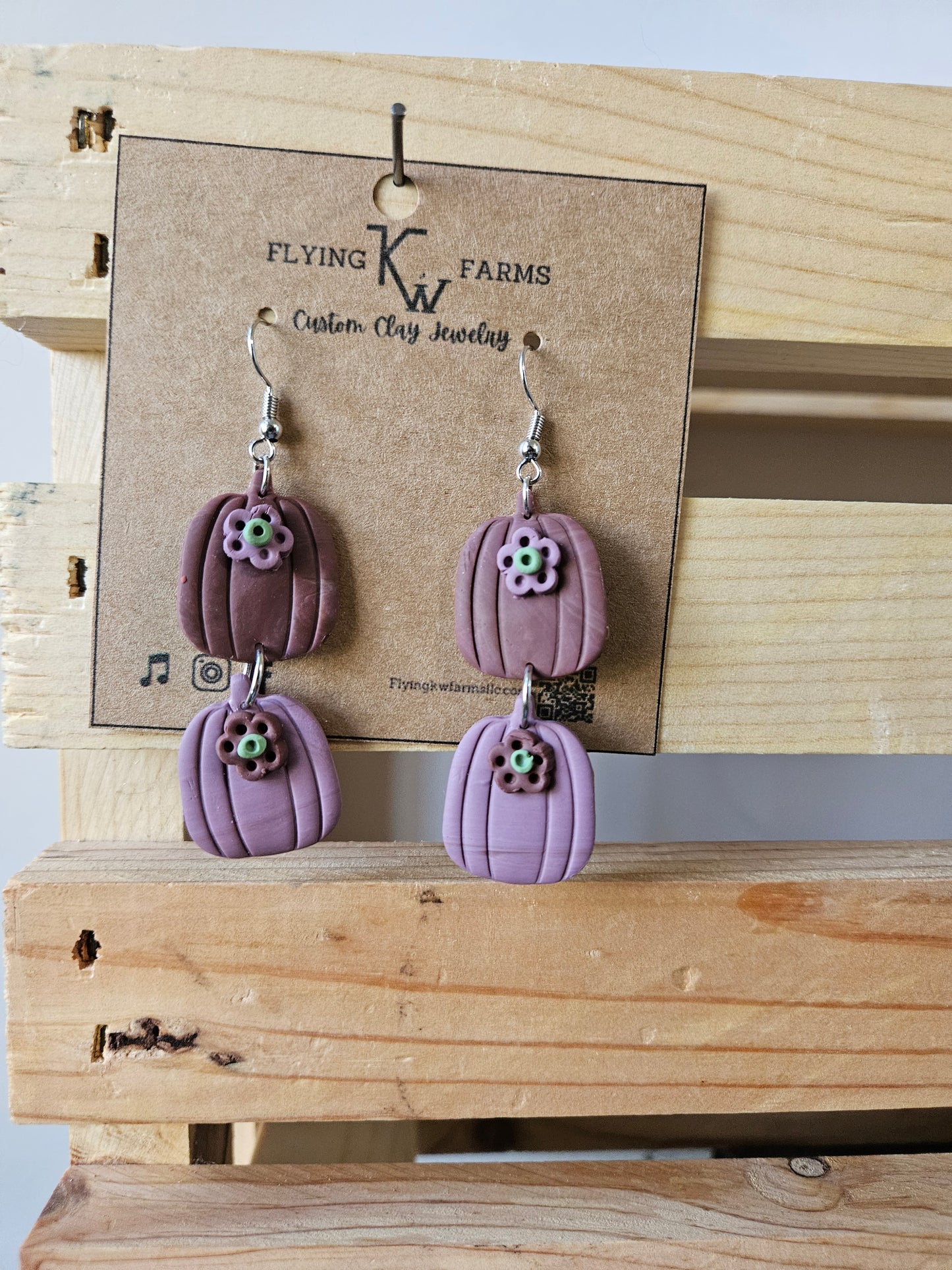 Fall Clay Earrings
