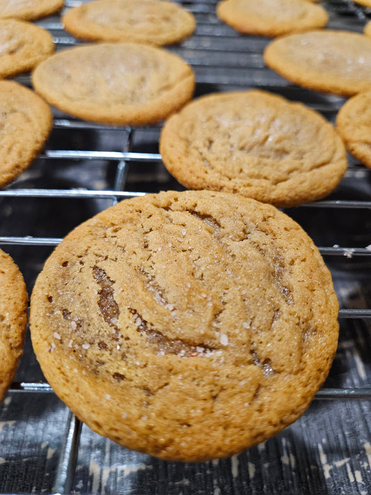 Dairy Free Salted Honey Cinnamon Cookies