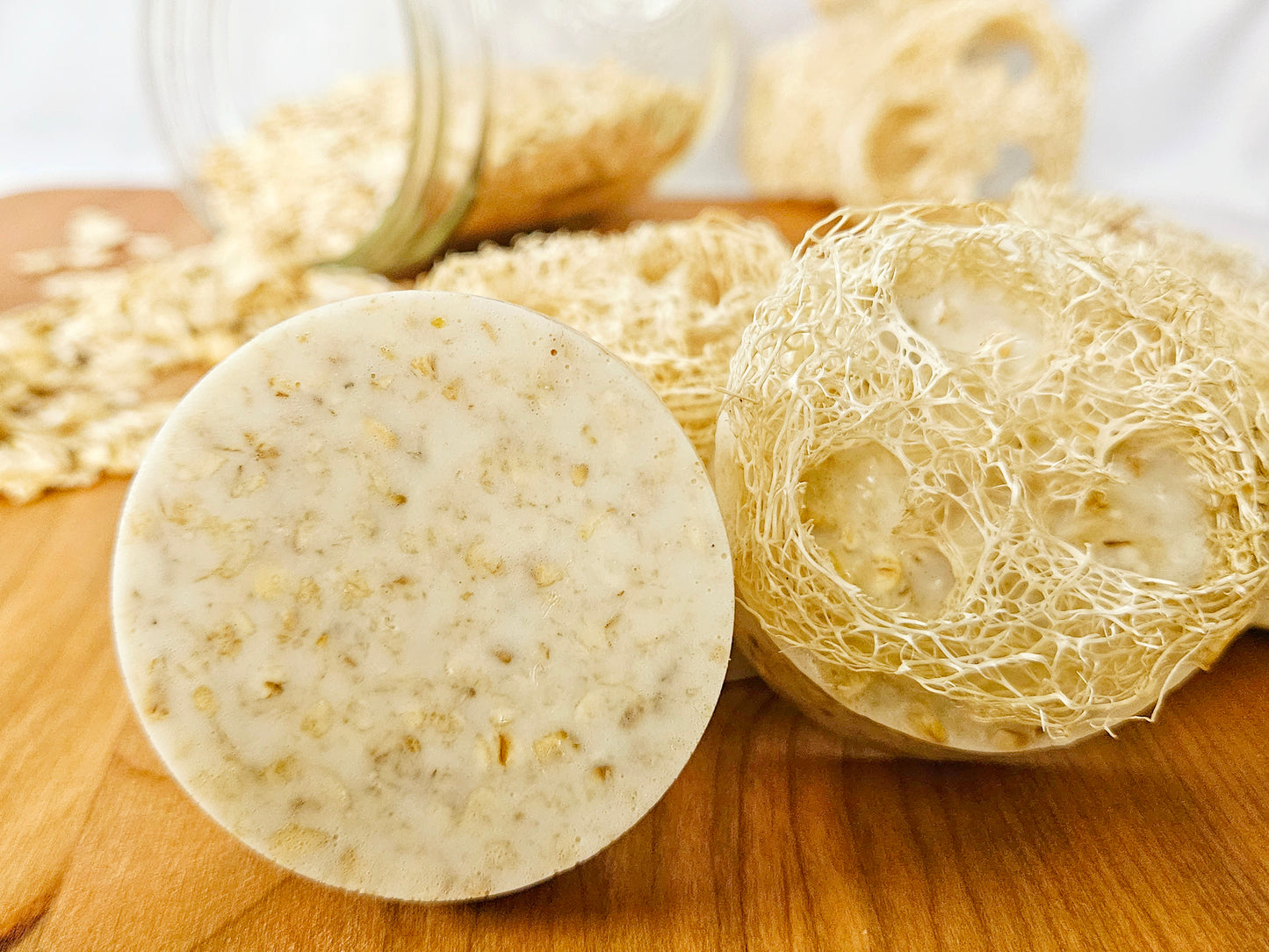 Goats Milk Soap with Loofahs