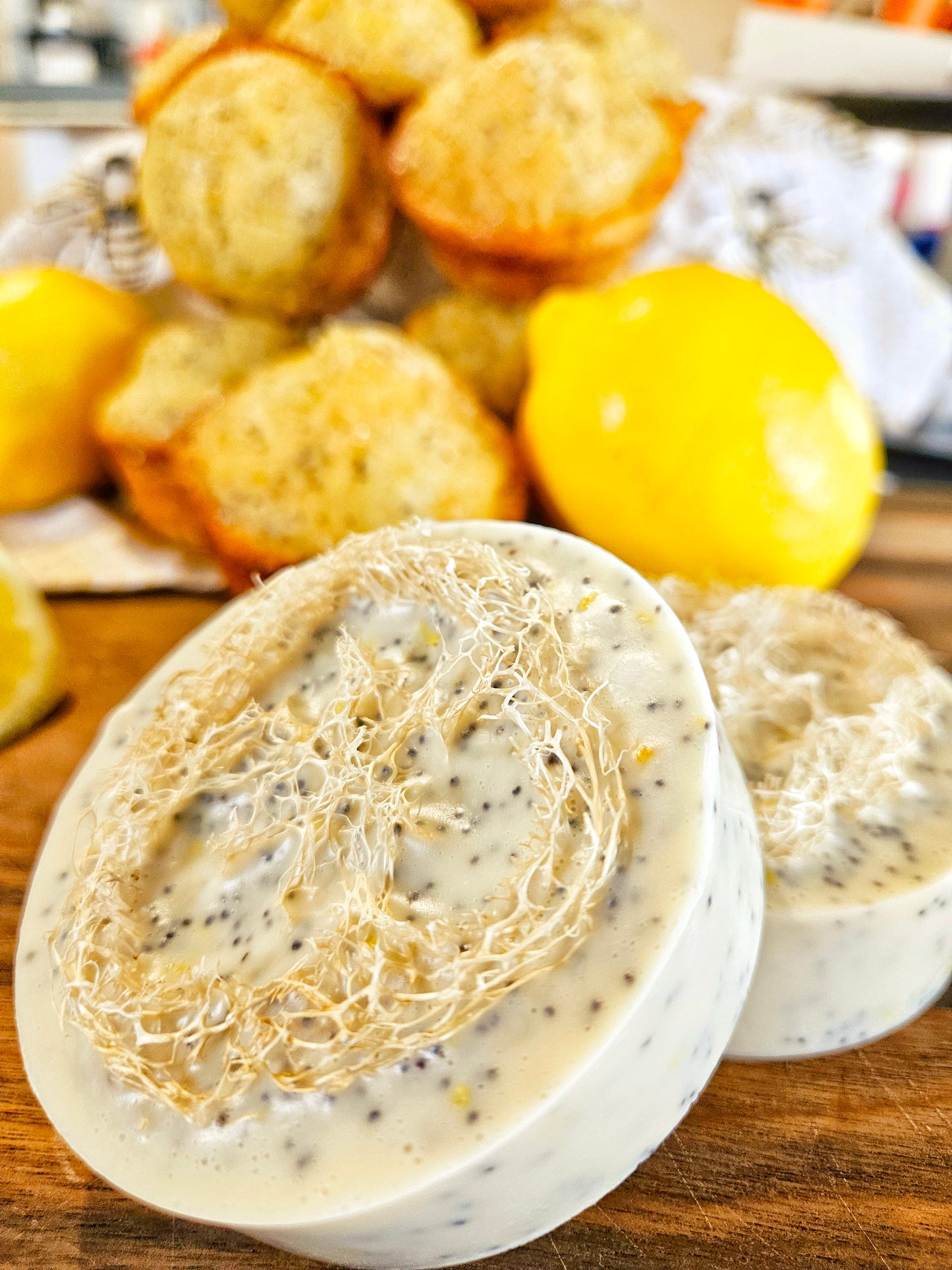 Goats Milk Soap with Loofahs