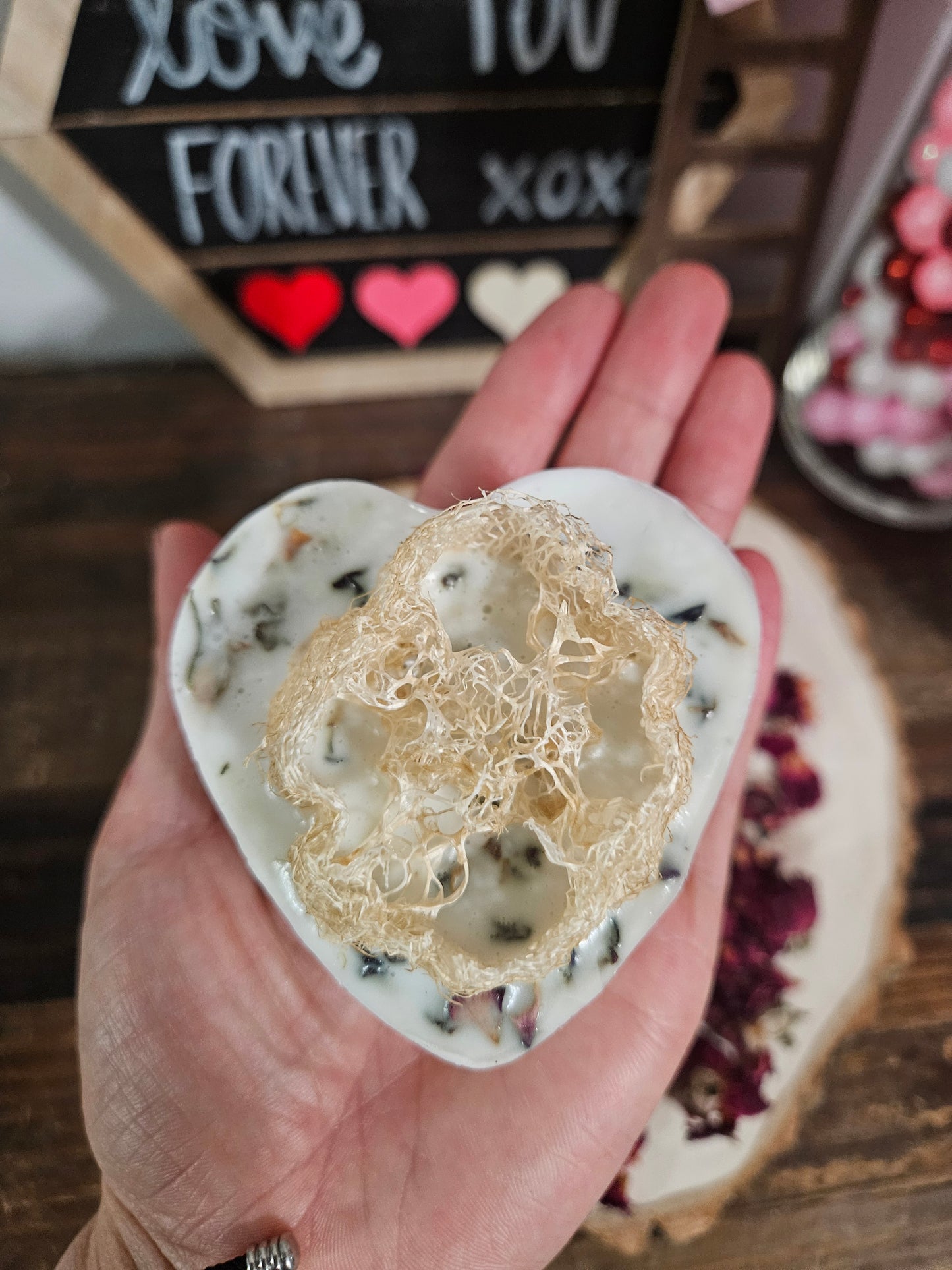 Goats Milk Soap with Loofahs