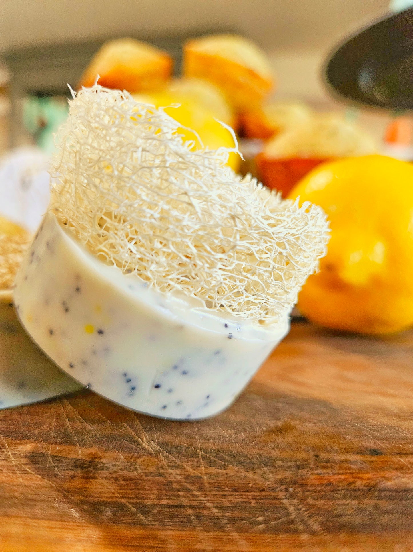 Goats Milk Soap with Loofahs