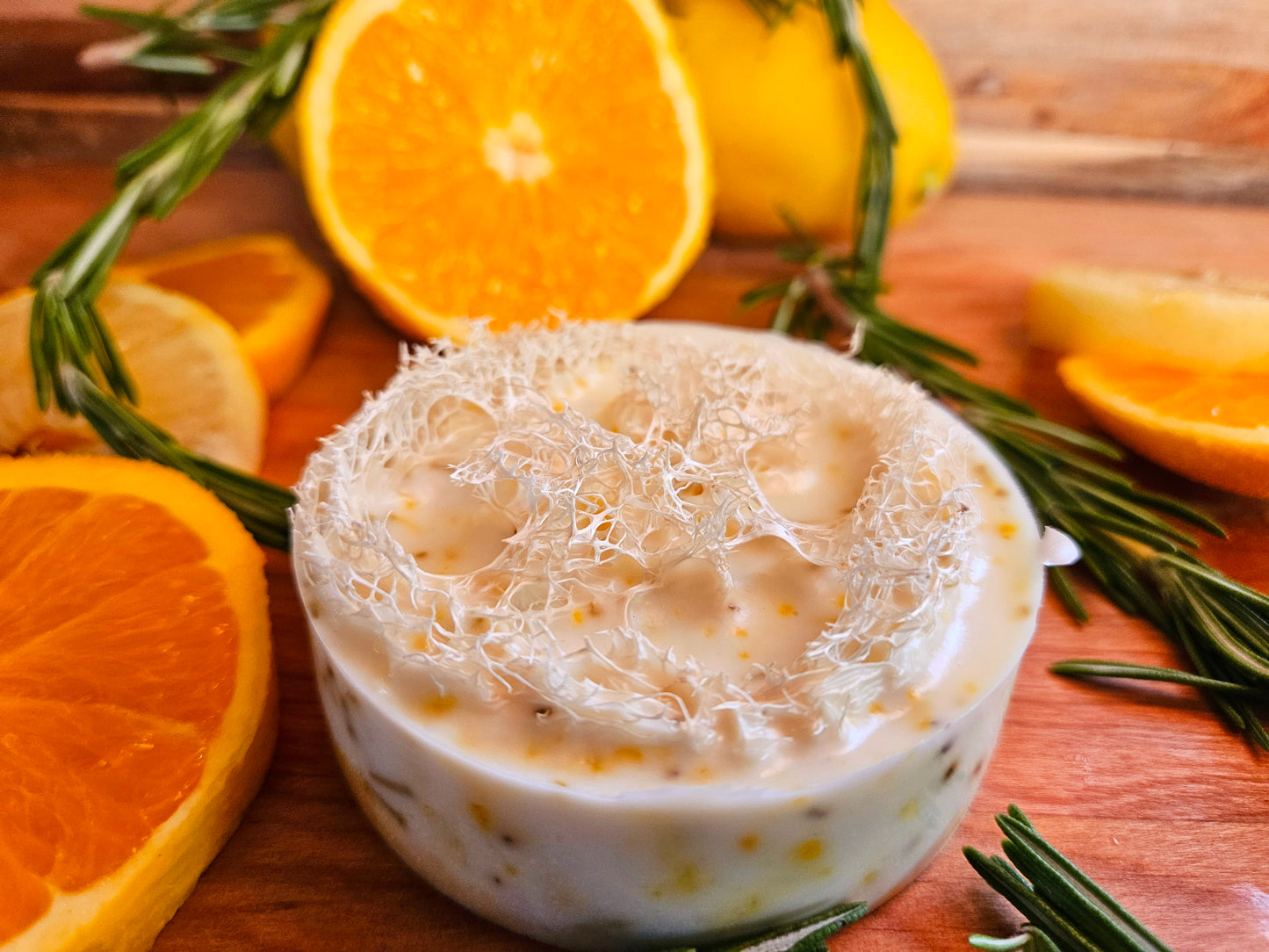 Goats Milk Soap with Loofahs