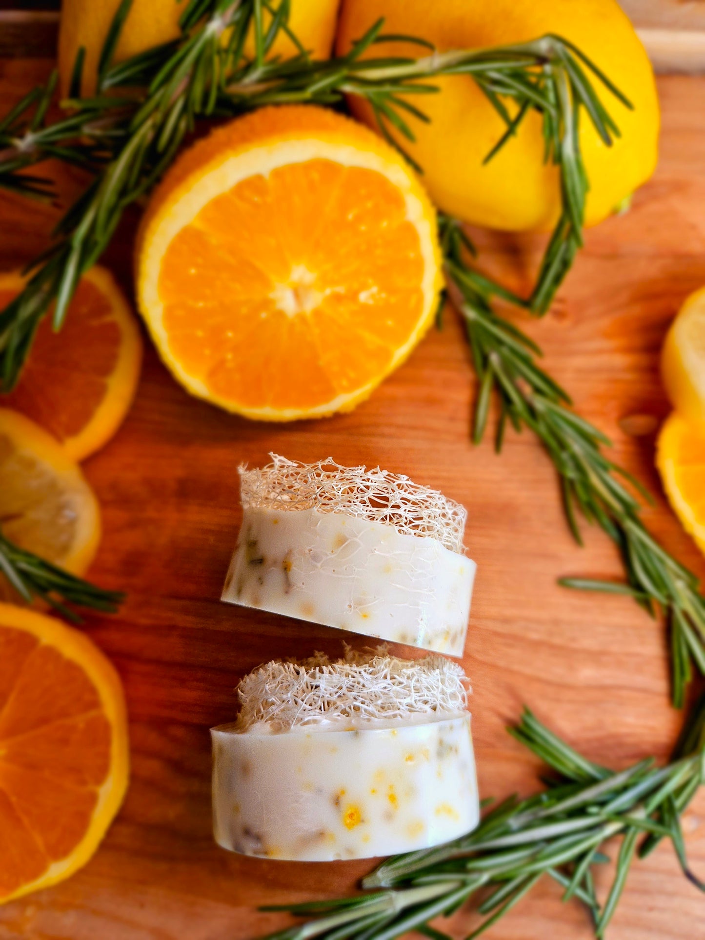 Goats Milk Soap with Loofahs