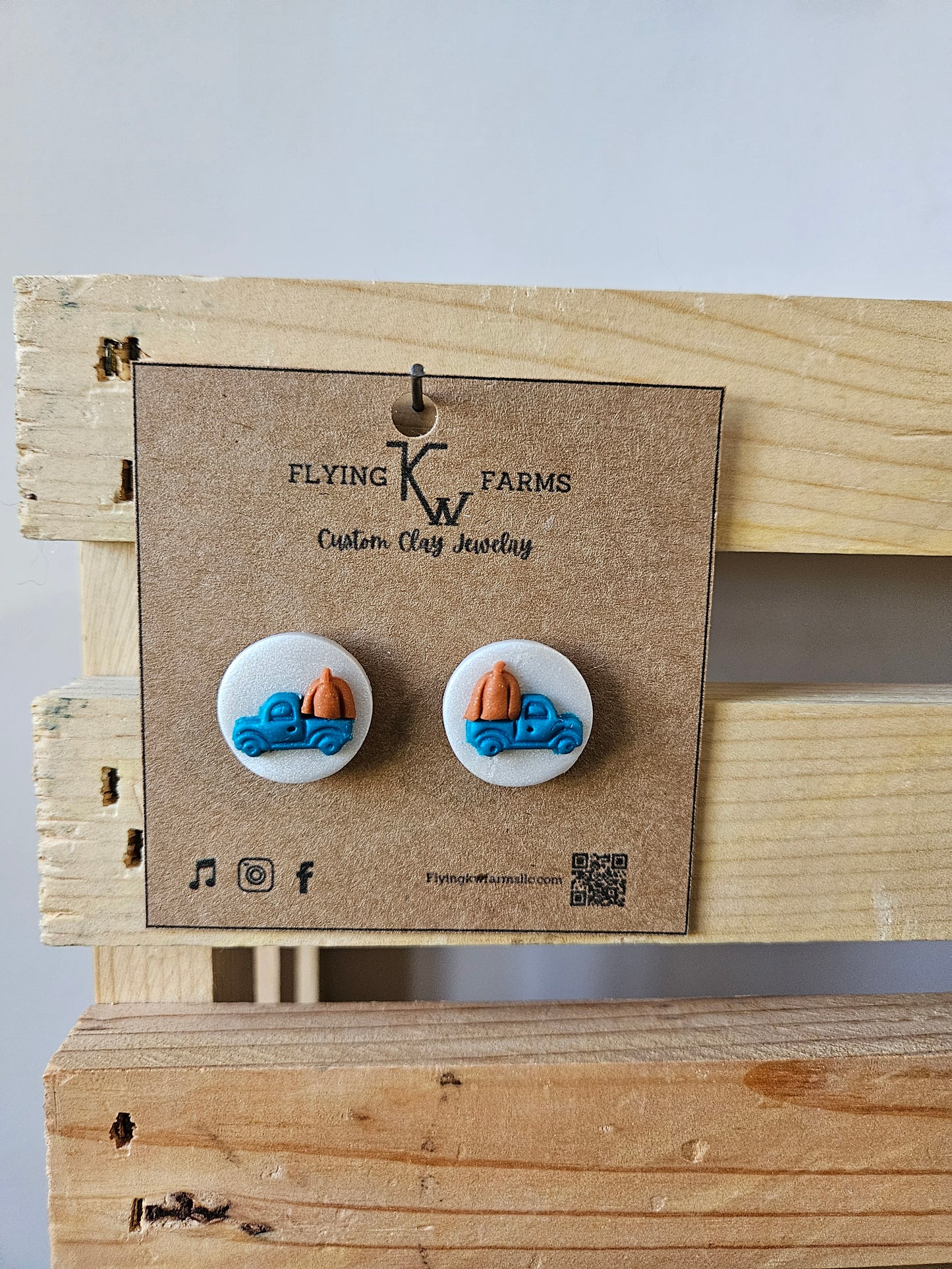 Fall Clay Earrings