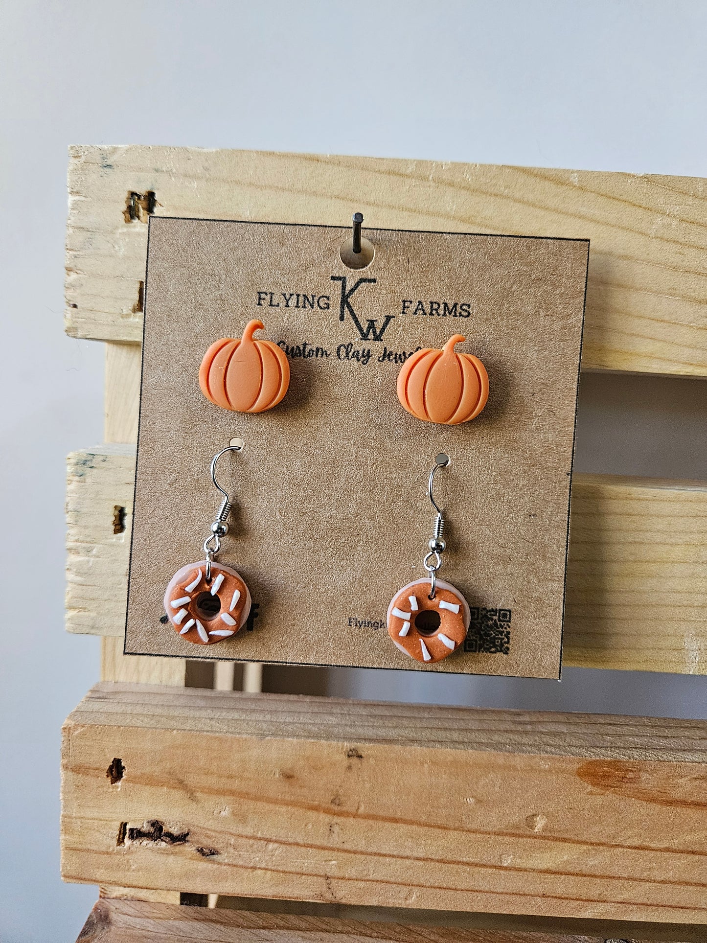 Fall Clay Earrings