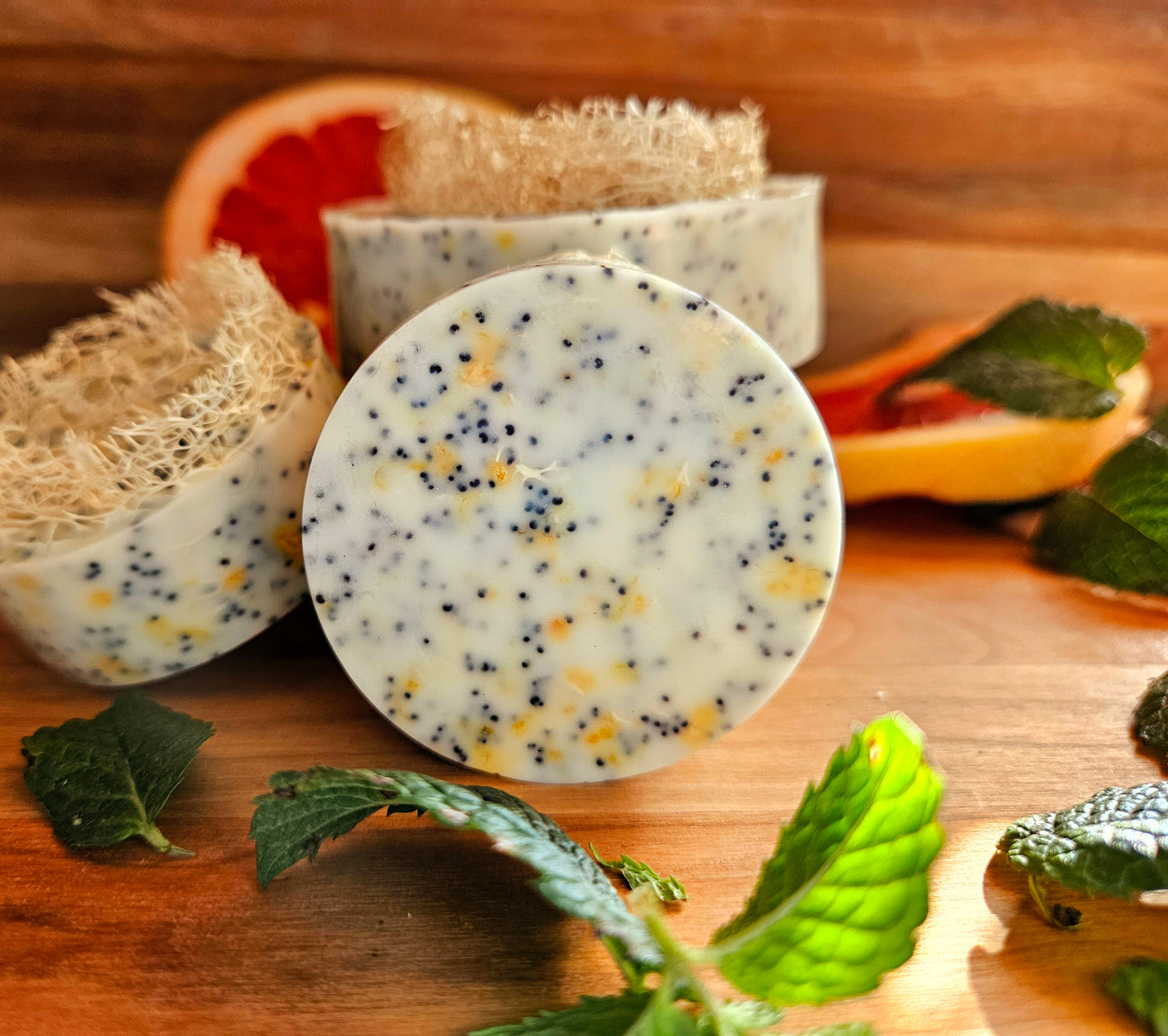 Goats Milk Soap with Loofahs
